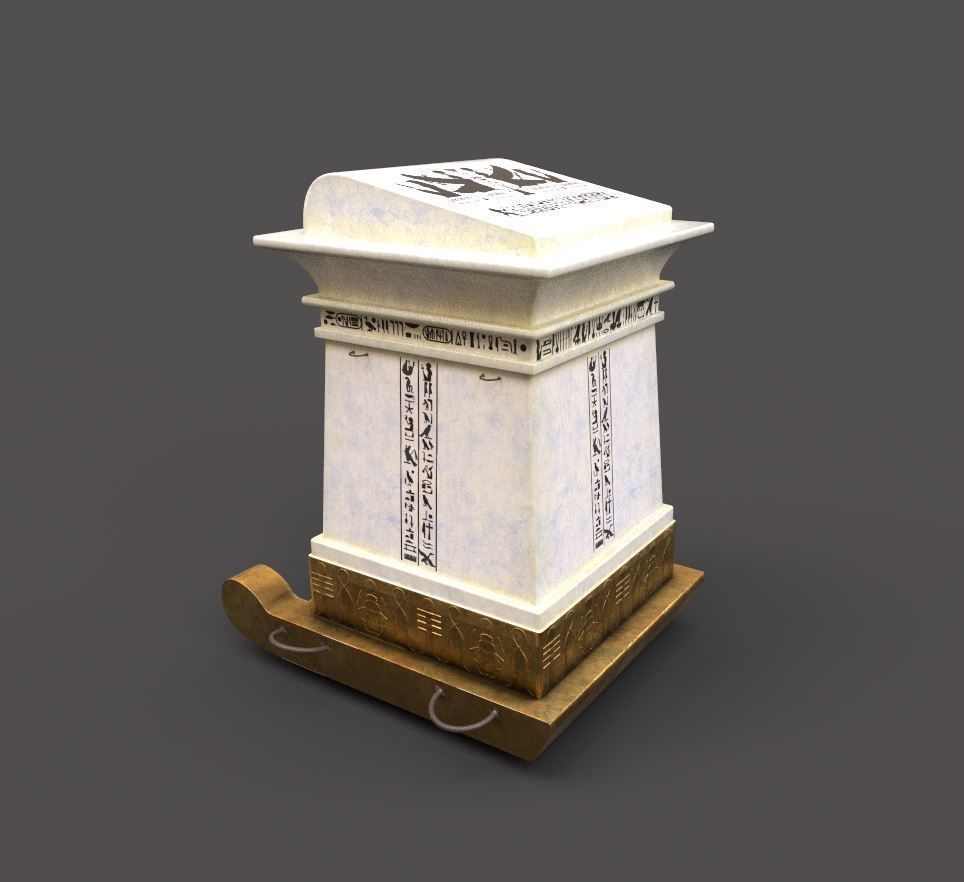 Egyptian Canopi 3D model_8