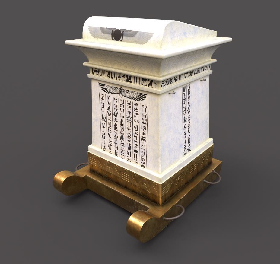 Egyptian Canopi 3D model_9
