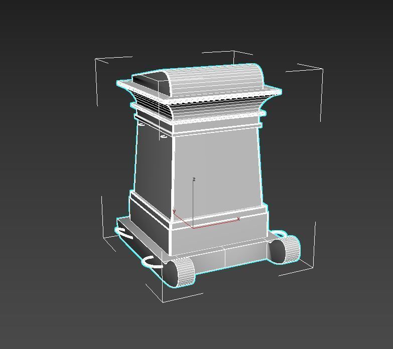 Egyptian Canopi 3D model_12