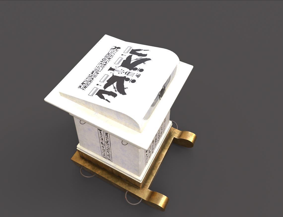 Egyptian Canopi 3D model_11