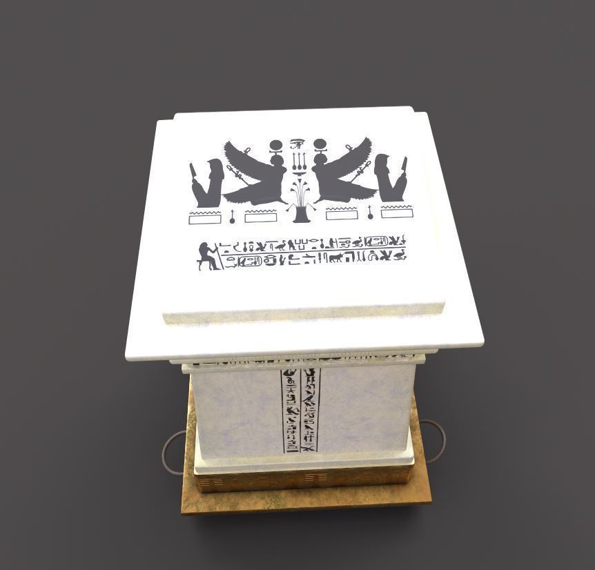 Egyptian Canopi 3D model_2