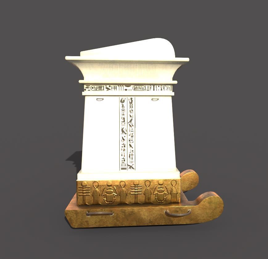 Egyptian Canopi 3D model_5