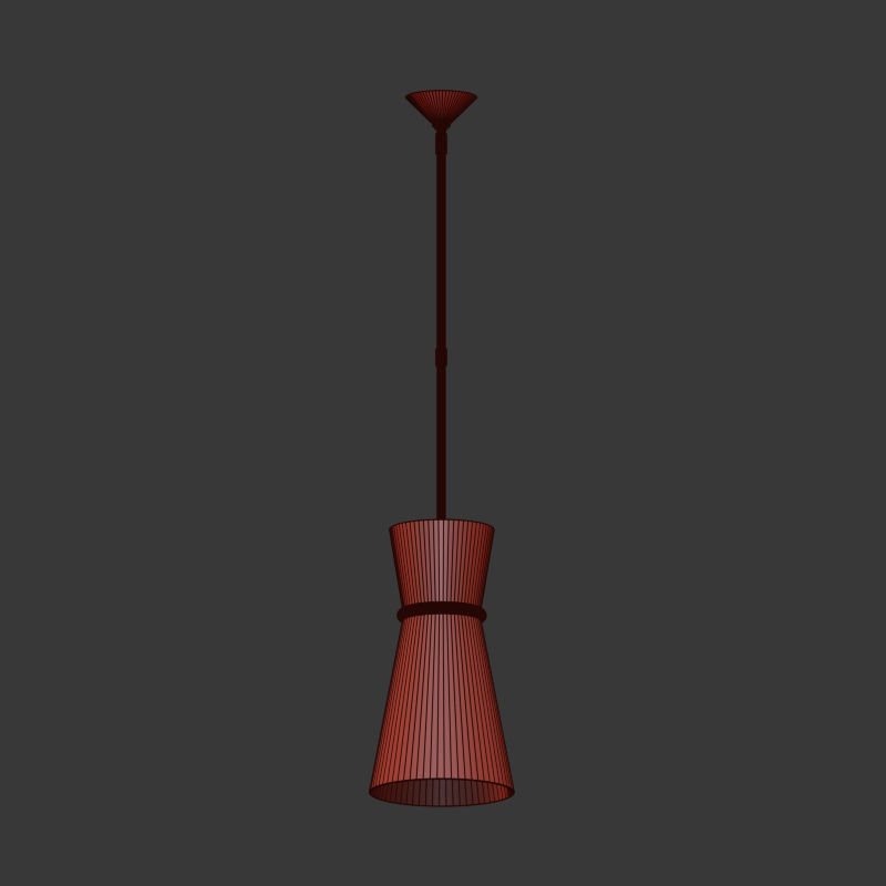 Clarkson Small Single Pendant Chrome 3D model_1