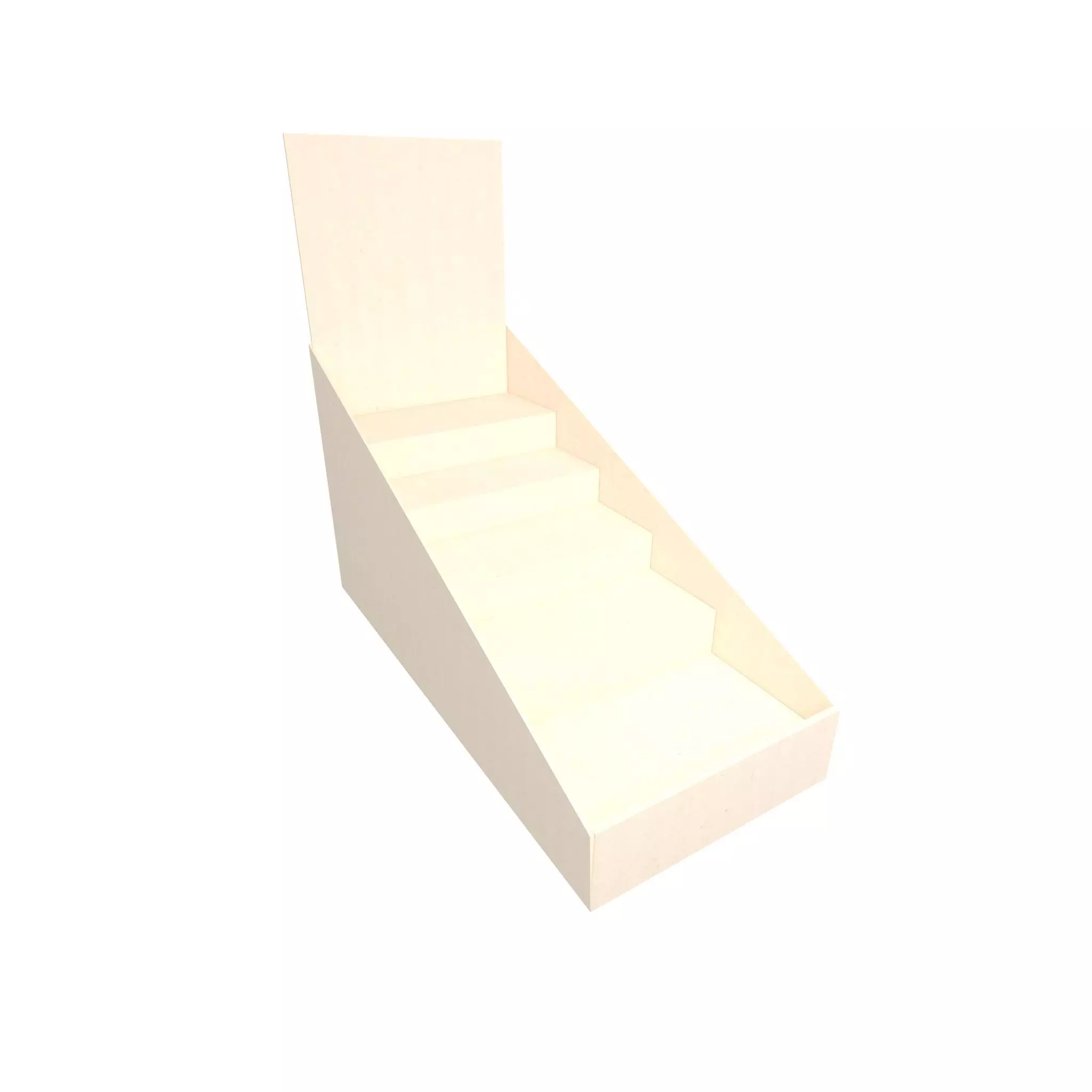 Product Display Stand Cardboard v1 003 Low-poly 3D model_0
