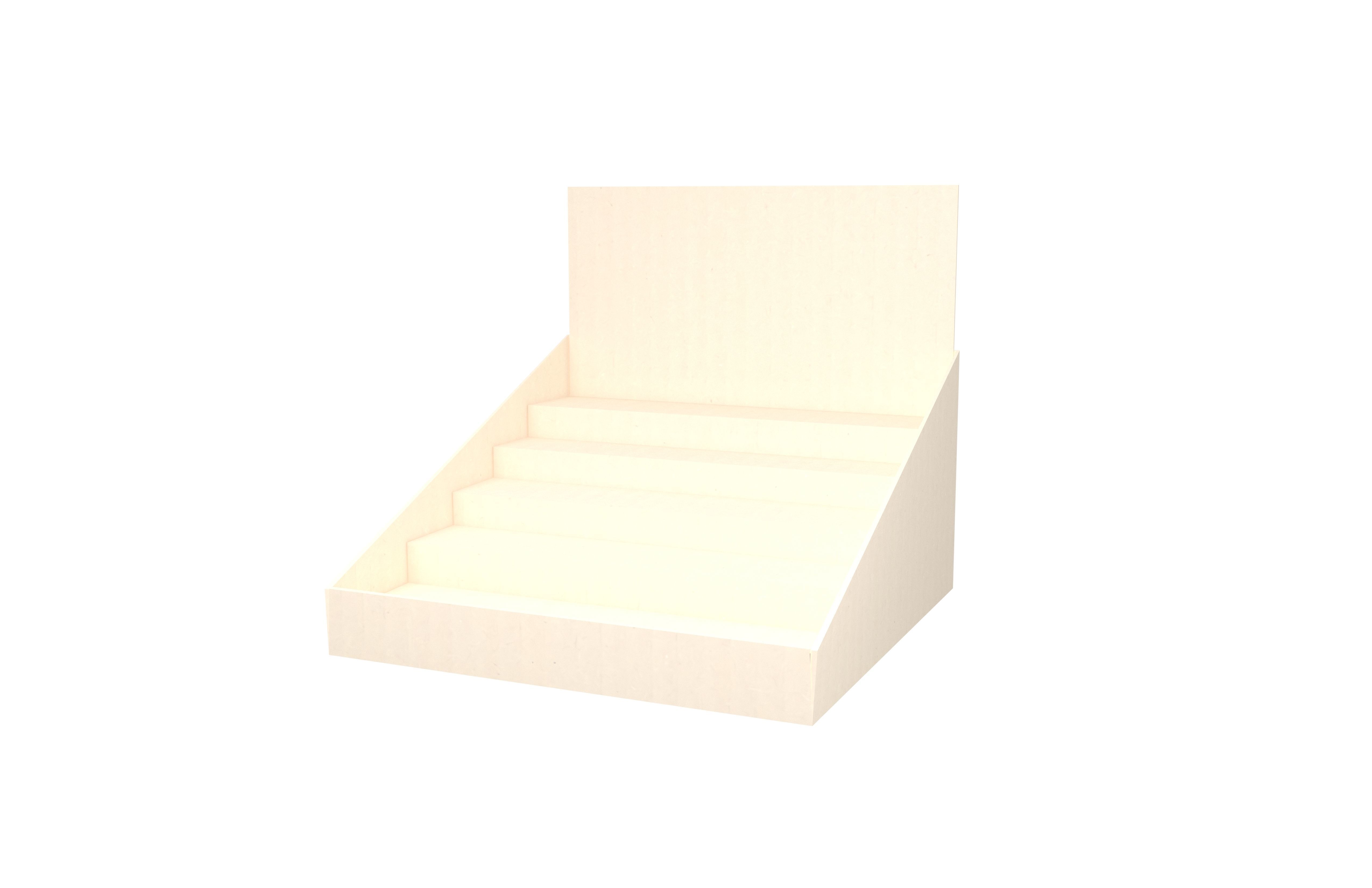 Product Display Stand Cardboard v2 003 Low-poly 3D model_1