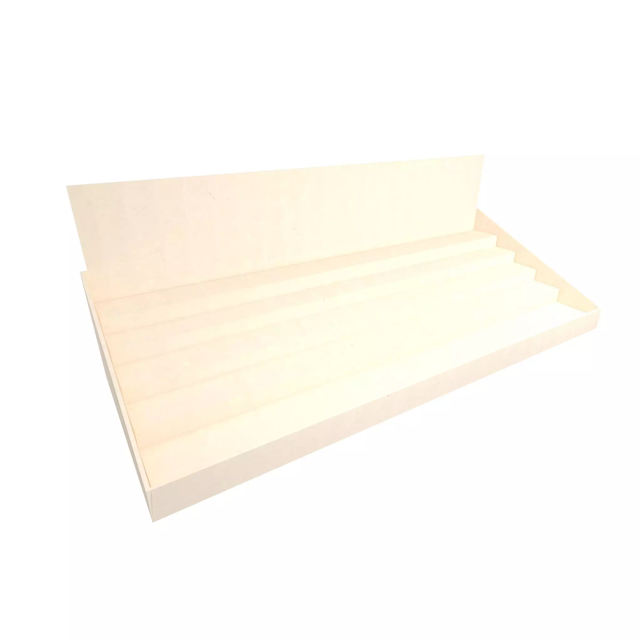 Product Display Stand Cardboard v3 003 Low-poly 3D model_0