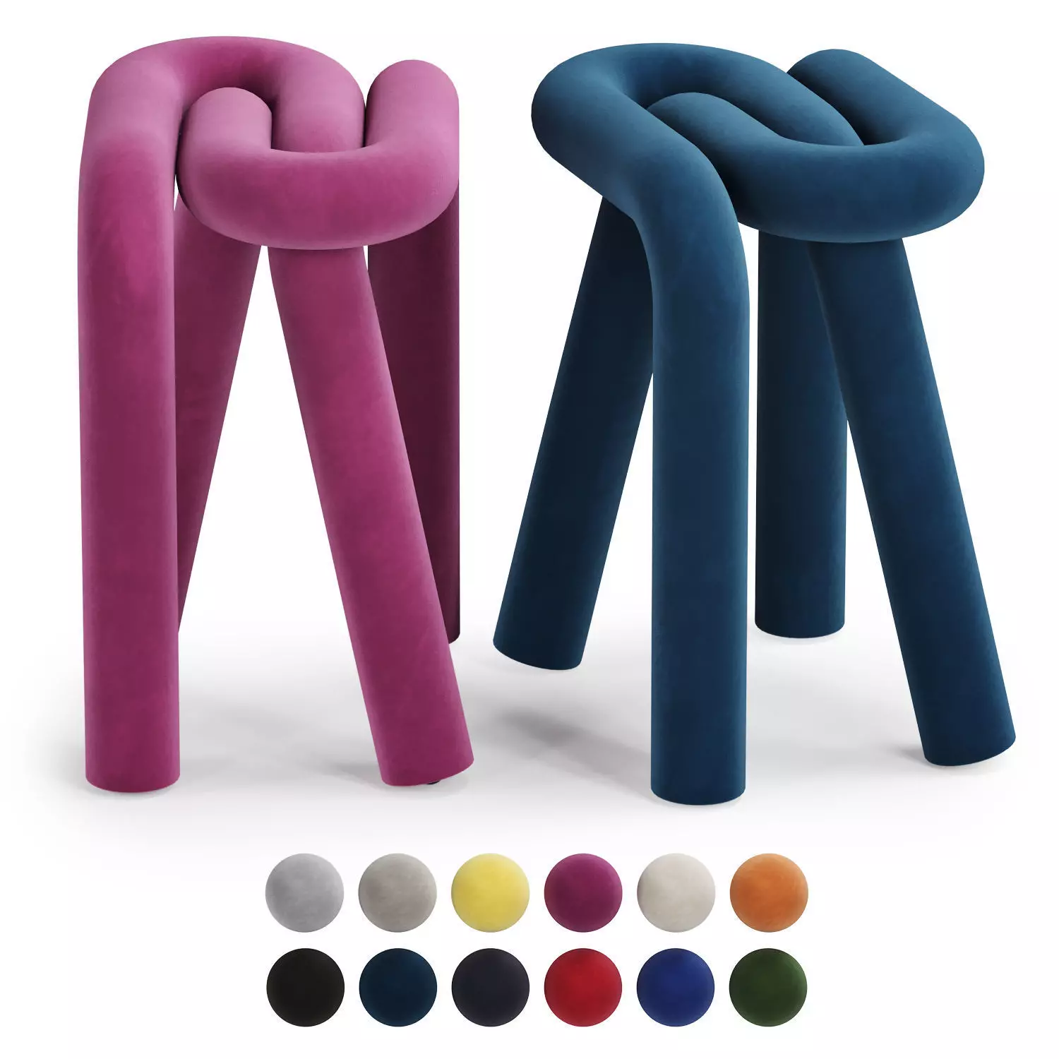 Bold stool by mustache 3D model_0