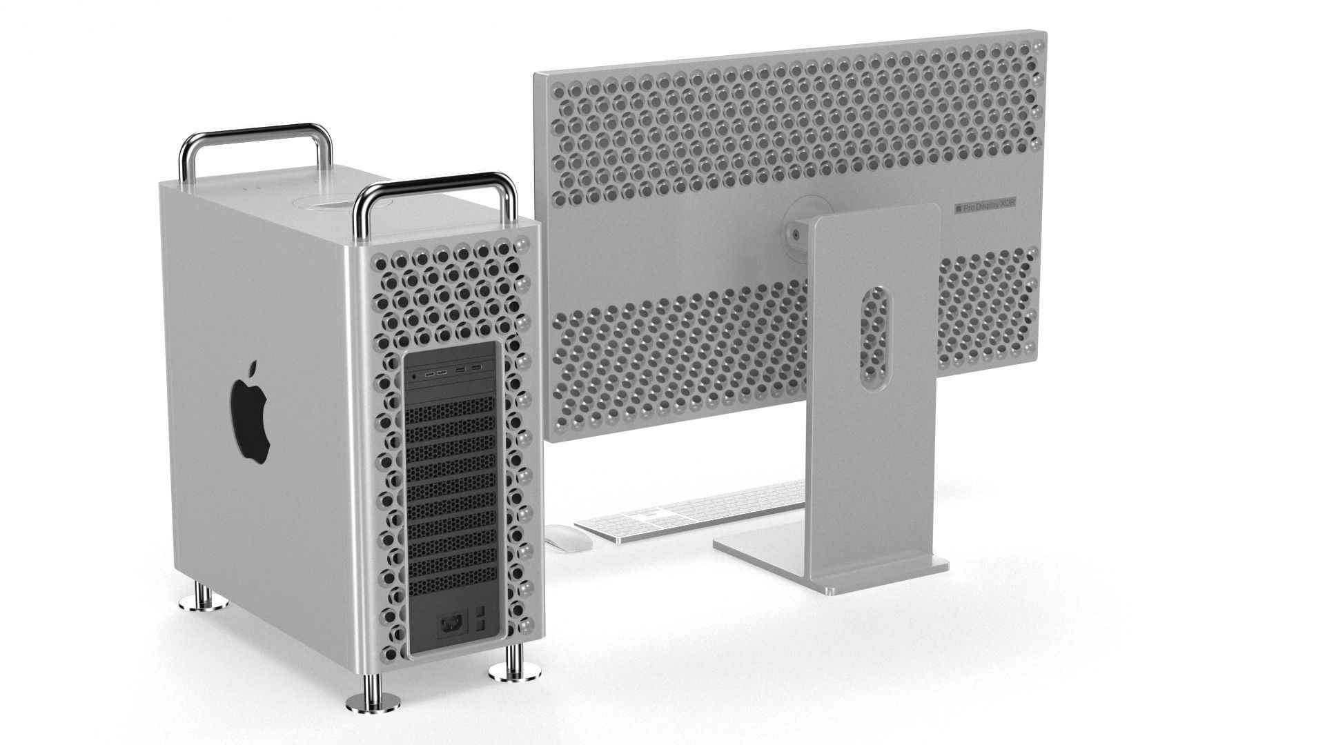 Apple Mac Pro with Display XDR - Element 3D 3D model_6