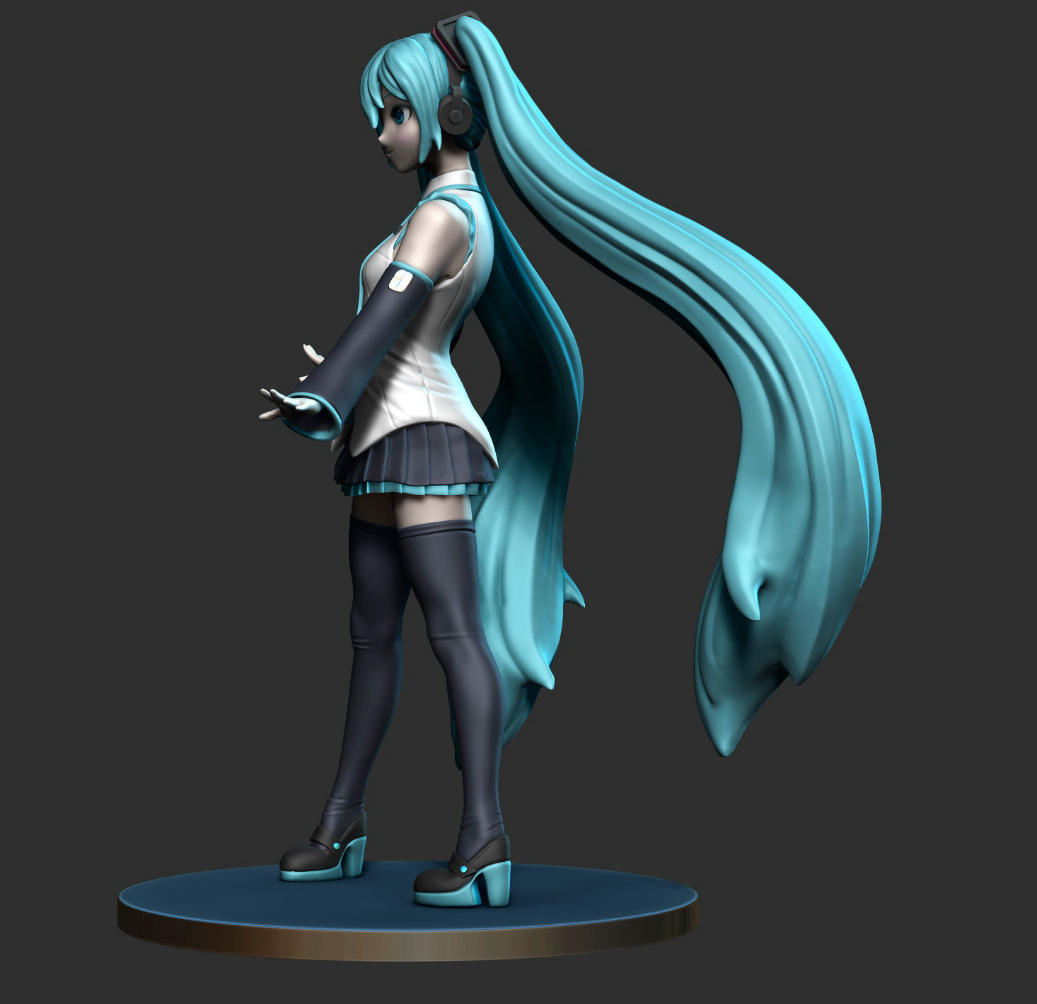 Miku Hatsune 3D print model_6