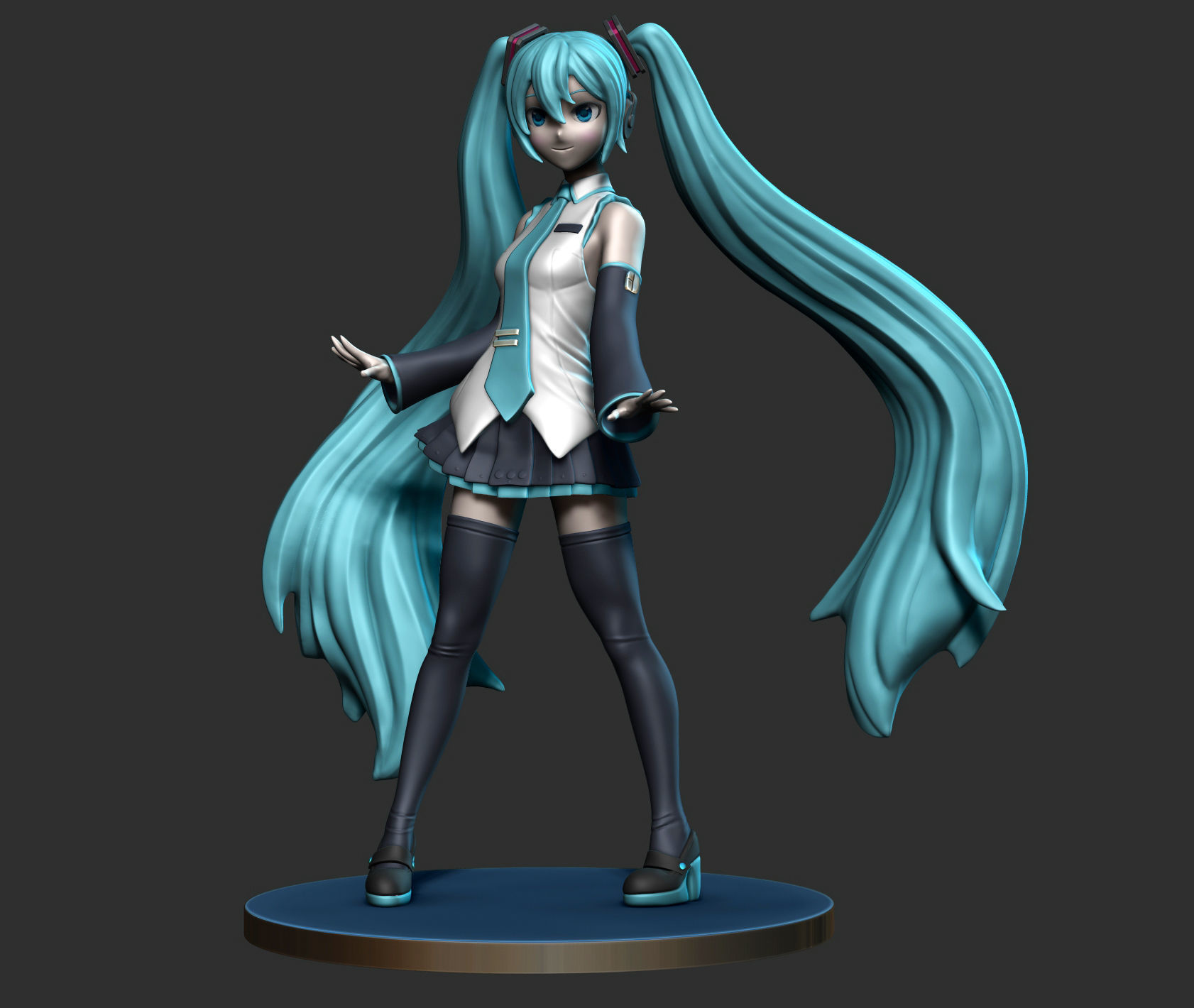 Miku Hatsune 3D print model_5