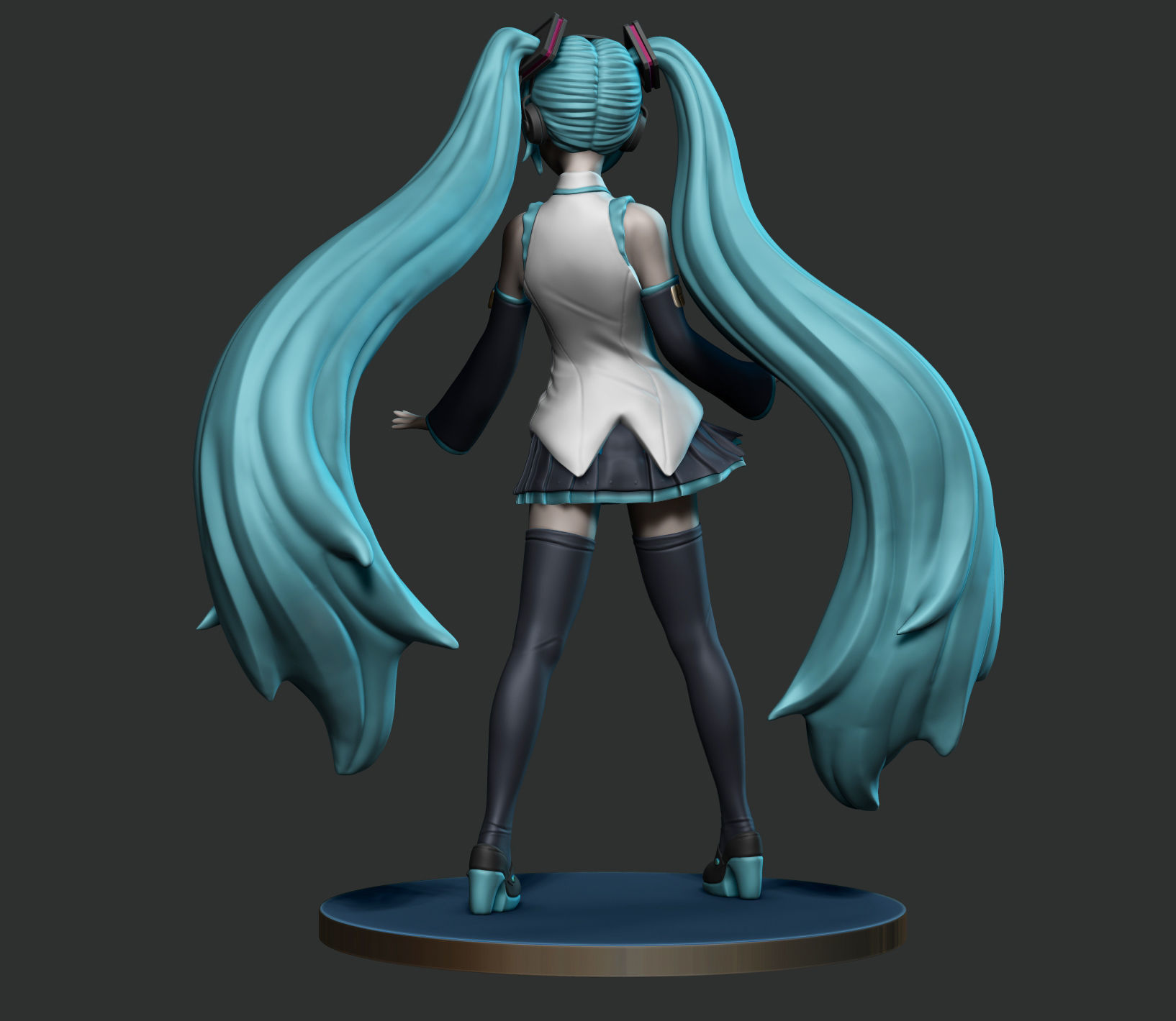 Miku Hatsune 3D print model_7