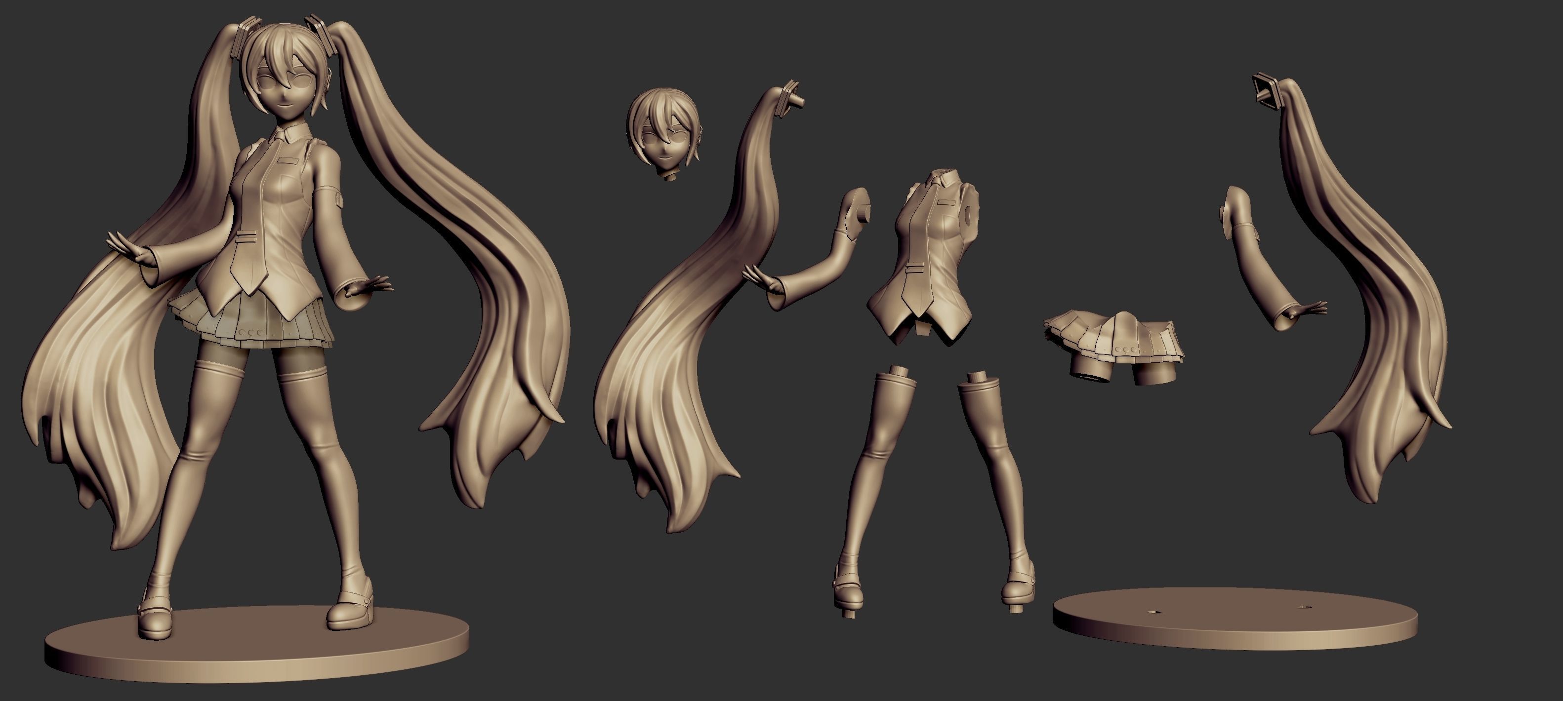 Miku Hatsune 3D print model_9