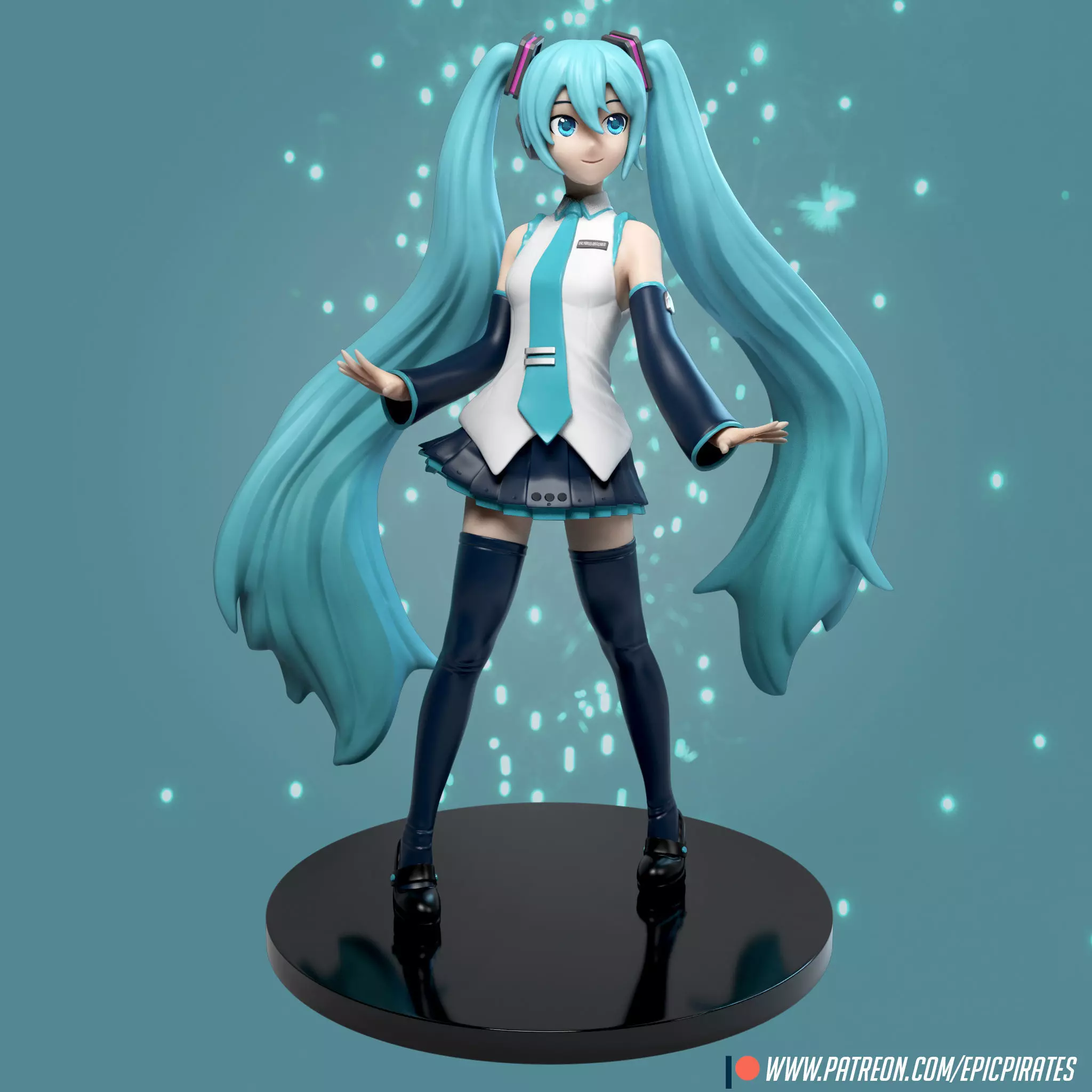 Miku Hatsune 3D print model_0
