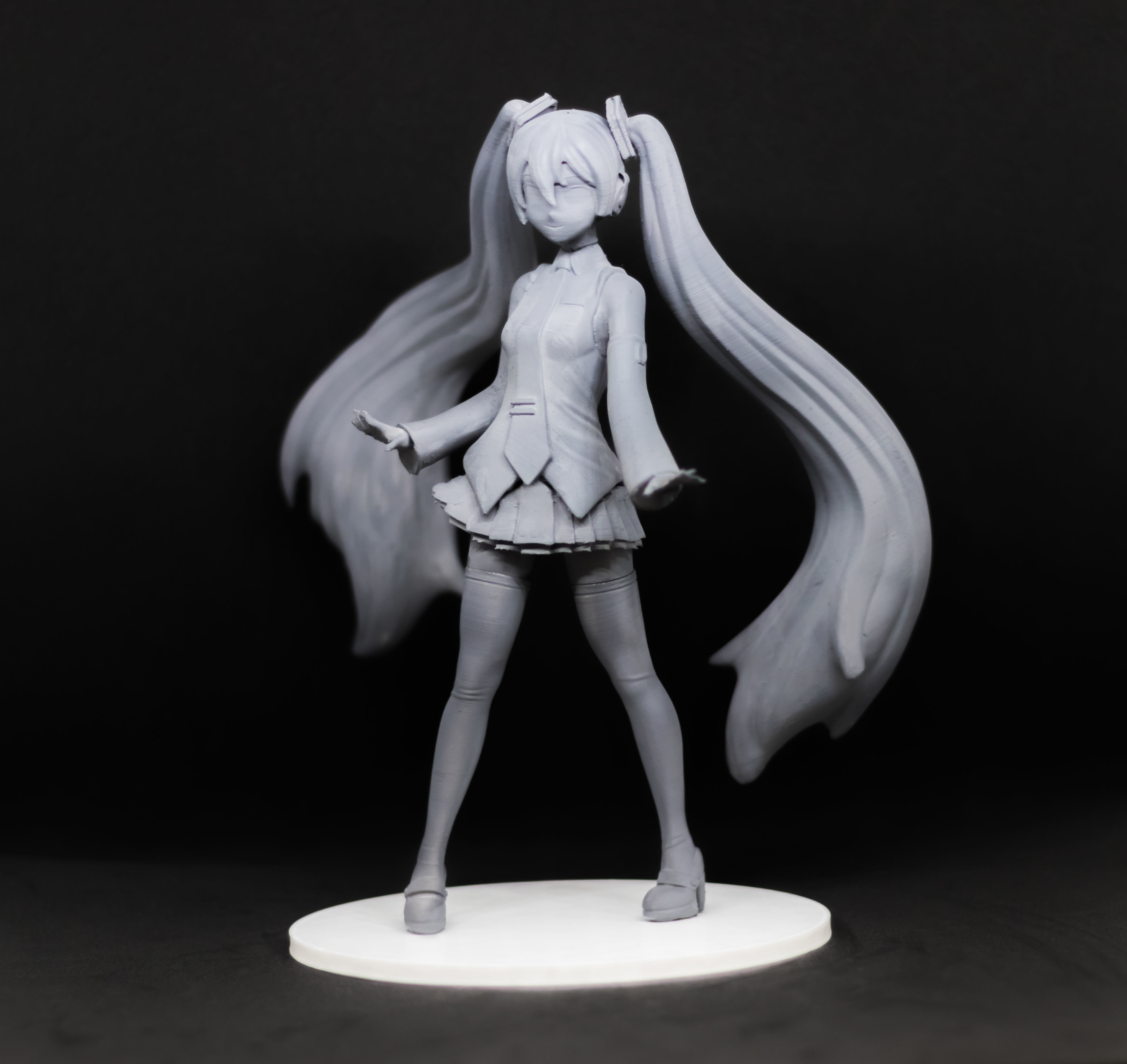 Miku Hatsune 3D print model_2