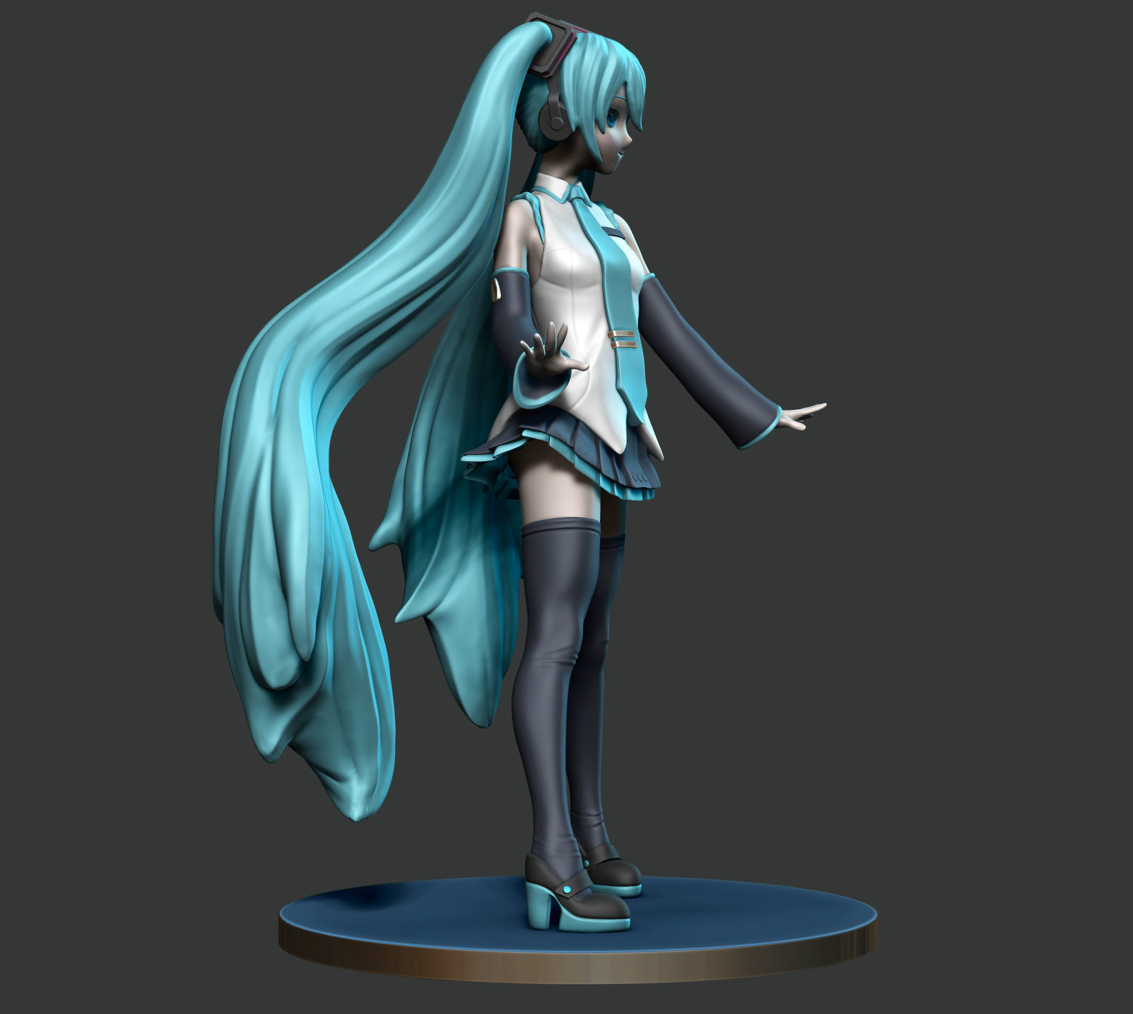 Miku Hatsune 3D print model_8
