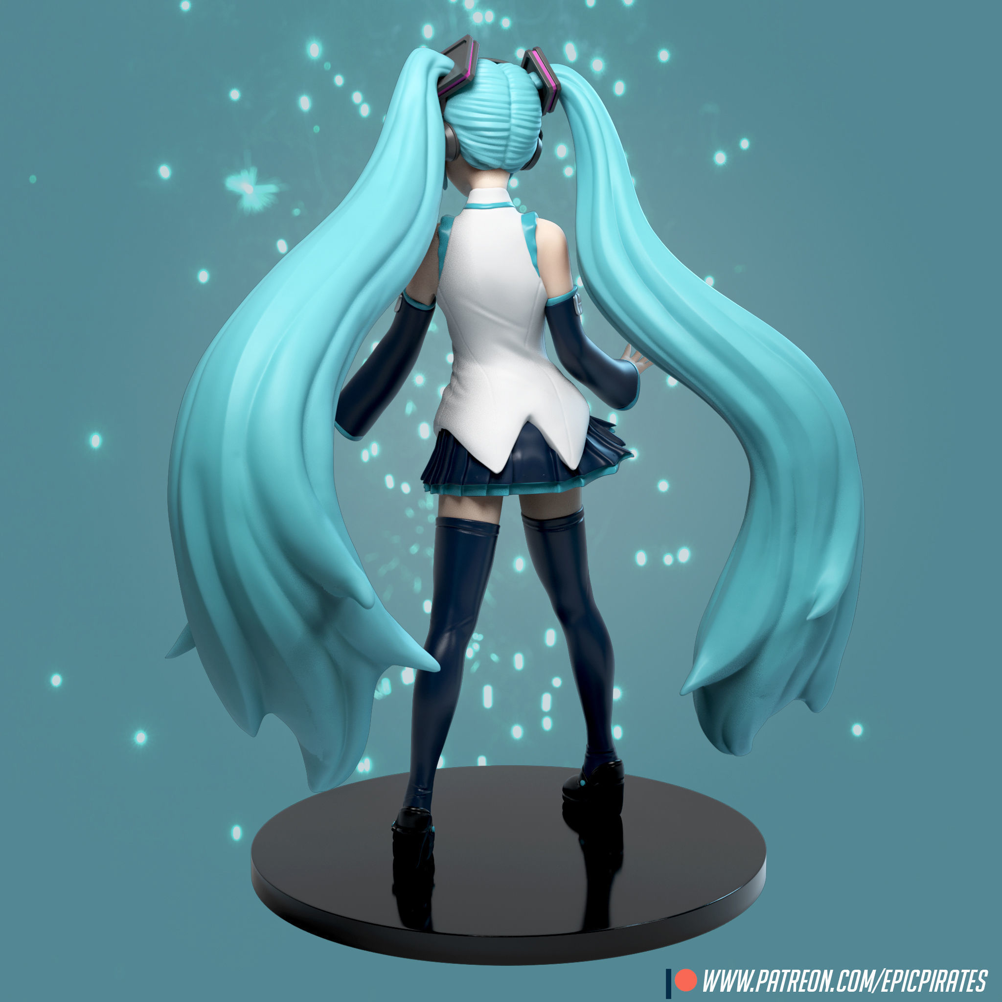 Miku Hatsune 3D print model_1