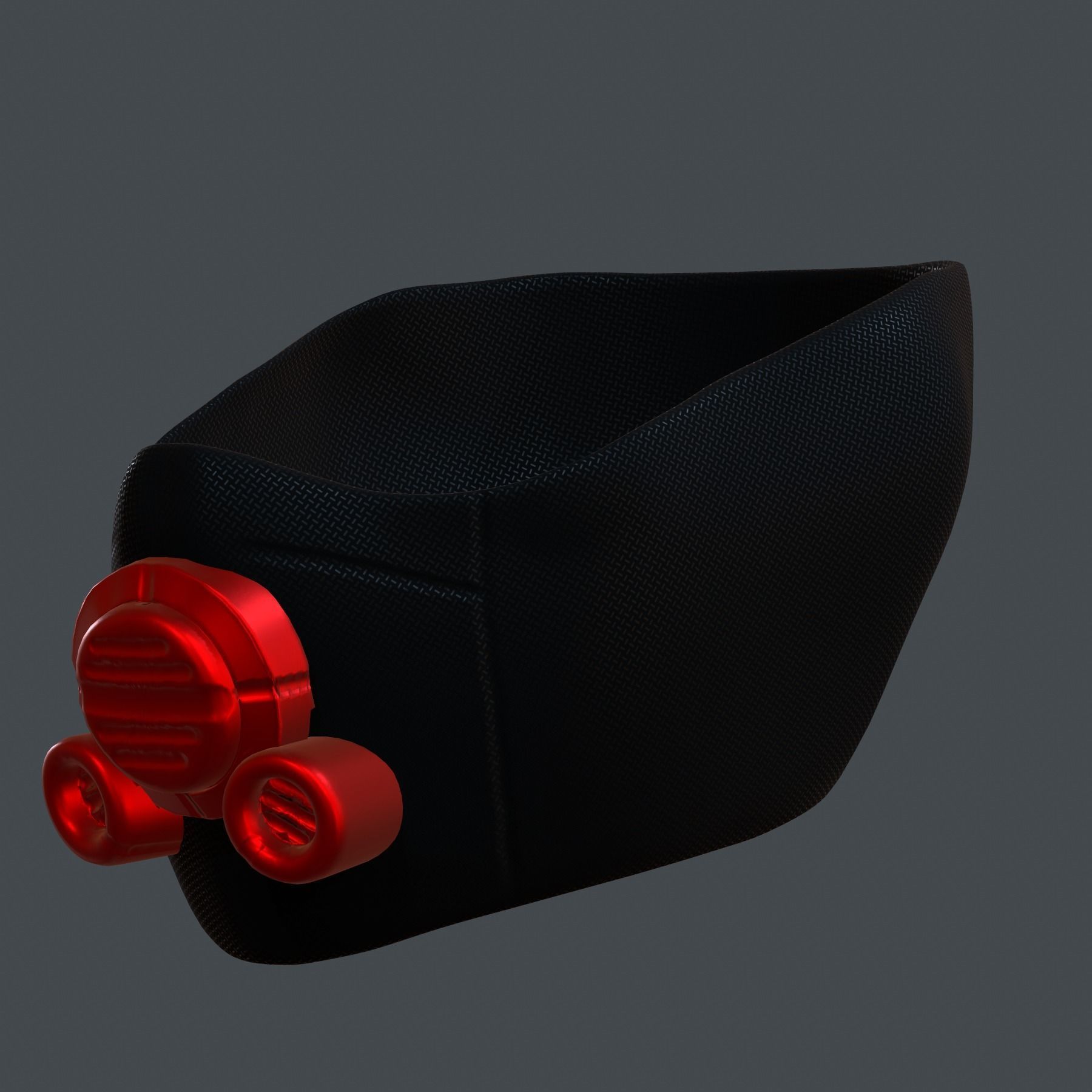 Gas mask helmet 3d model scifi Low-poly Low-poly 3D model_2