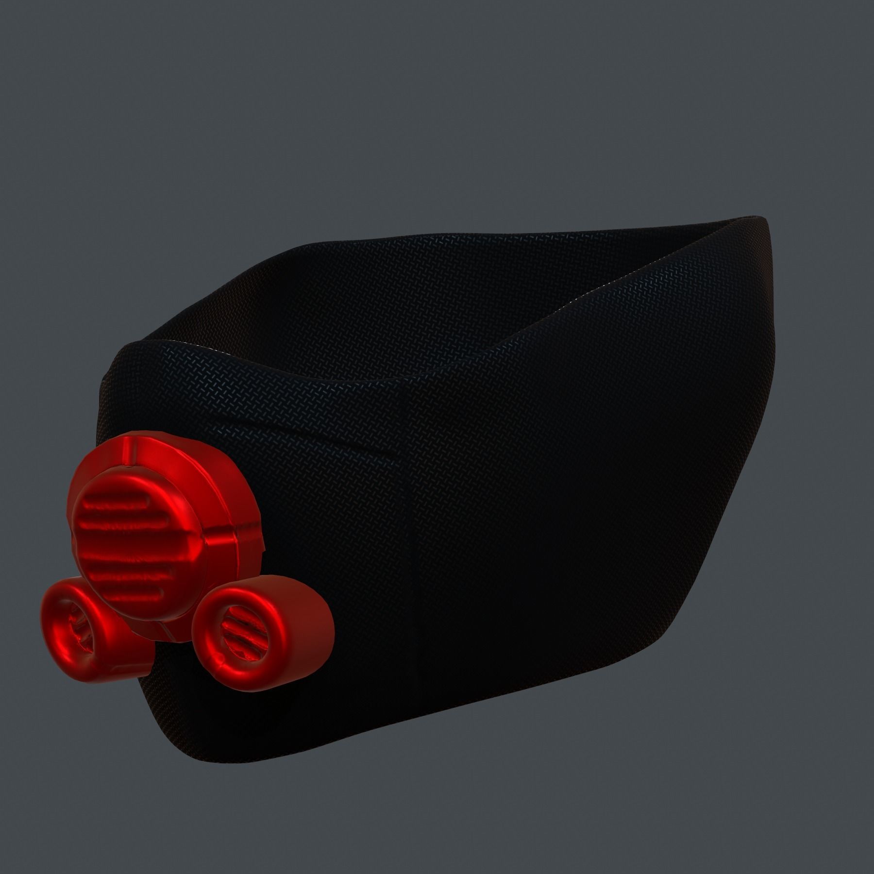 Gas mask helmet 3d model scifi Low-poly Low-poly 3D model_5