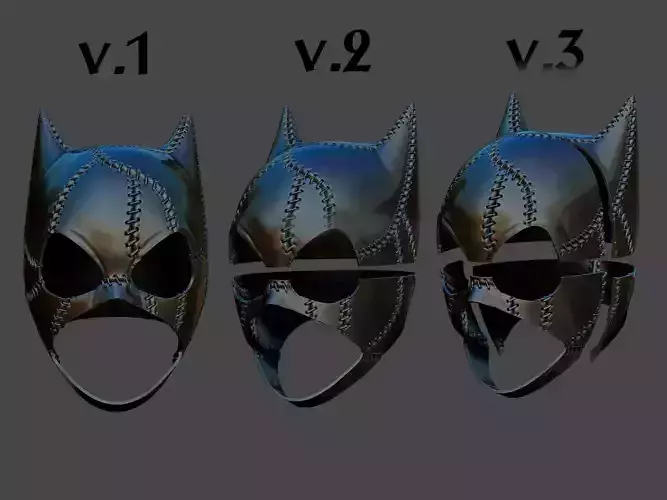 Catwoman Helmet DC Comic 3D print model