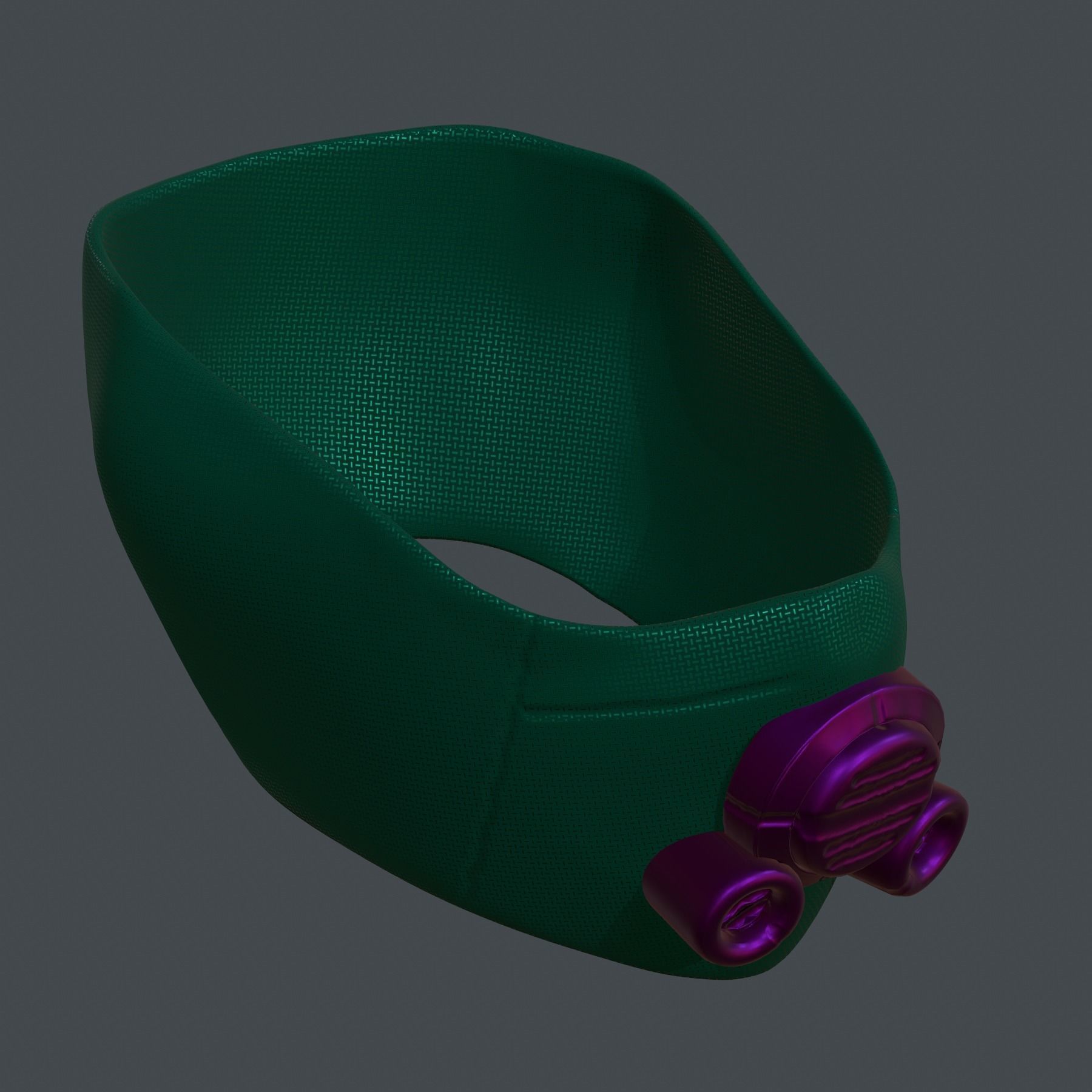 Gas mask respirator scifi futuristic Low-poly 3D model Low-poly 3D model_5