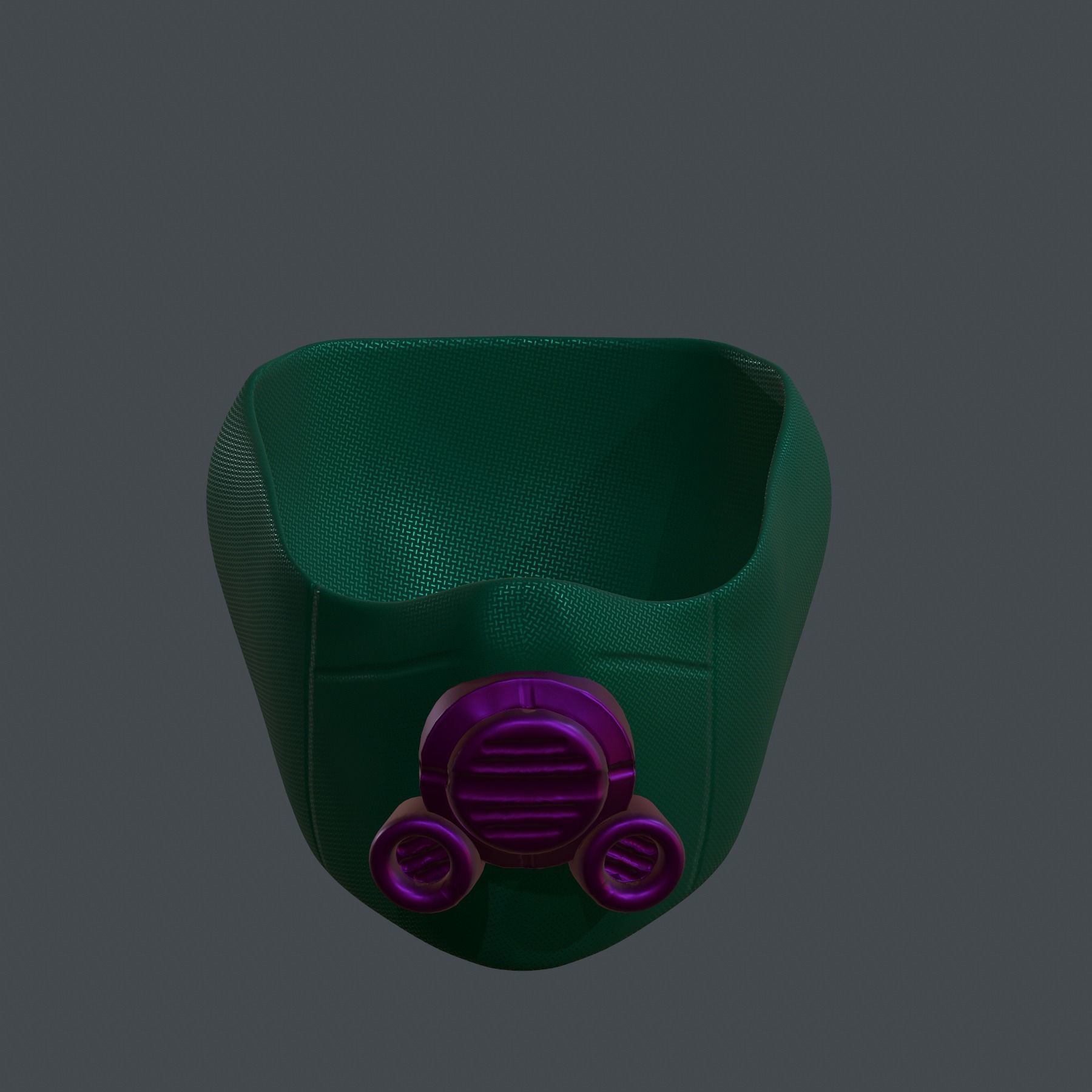 Gas mask respirator scifi futuristic Low-poly 3D model Low-poly 3D model_1