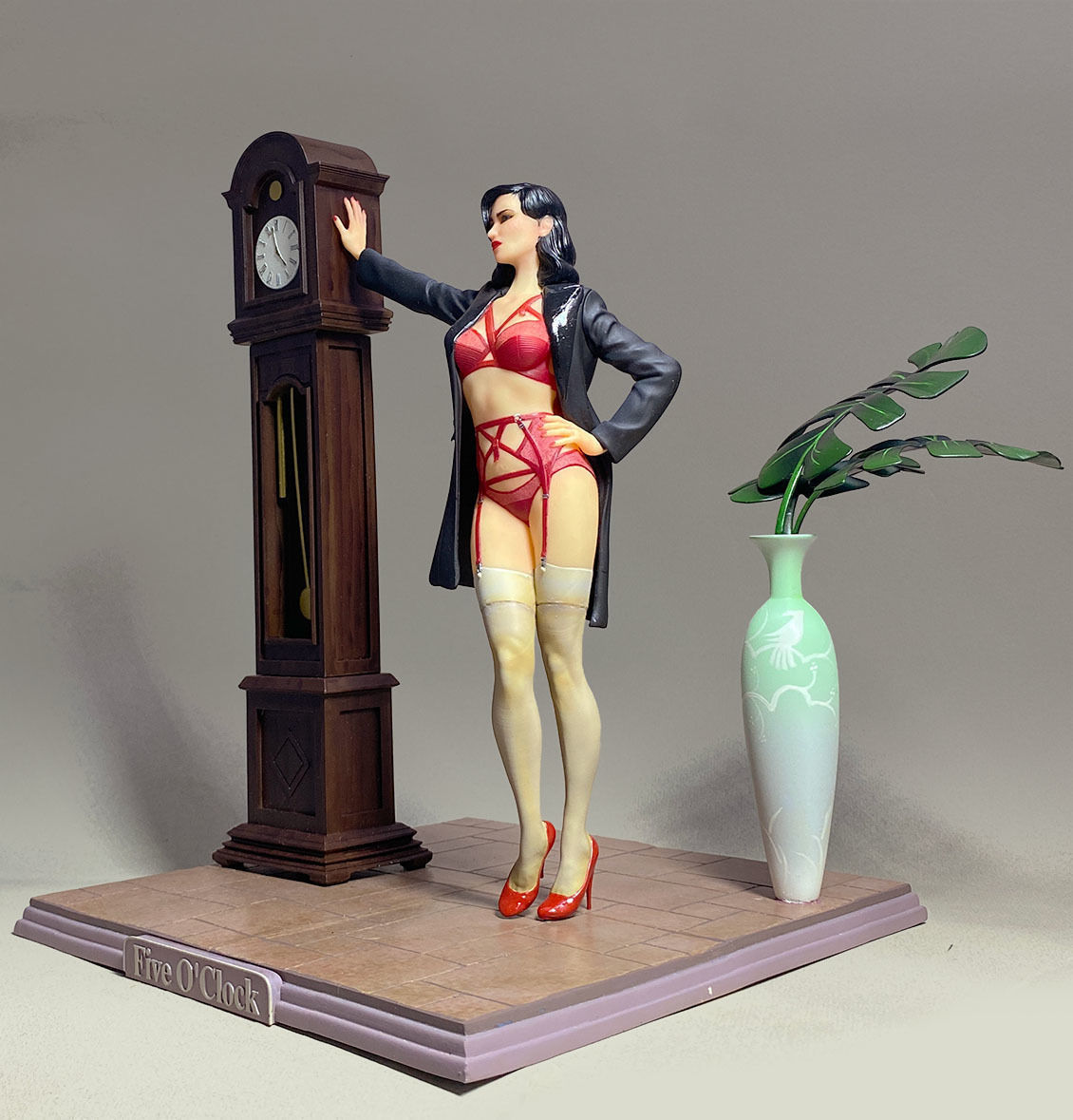 Homage to Dita Von Teese Lingerie statue 3D print model_21