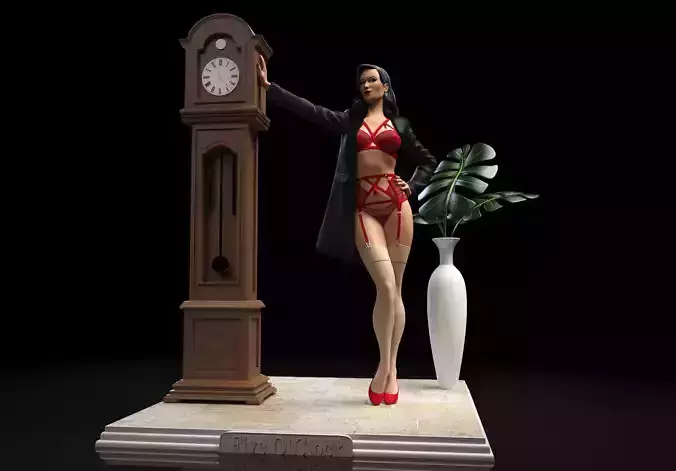 Homage to Dita Von Teese Lingerie statue