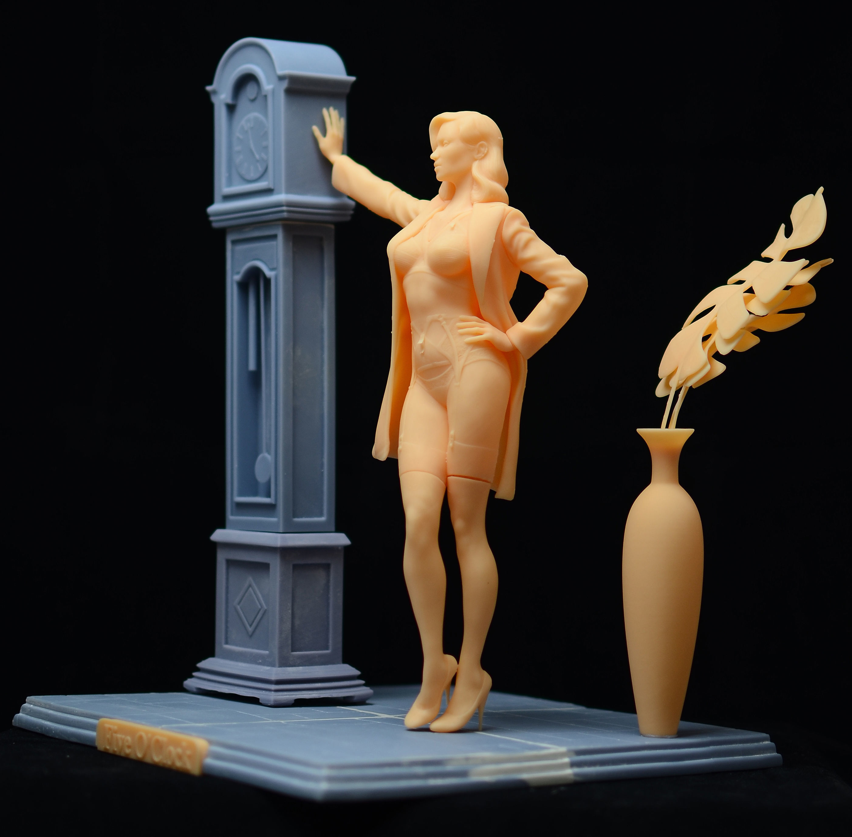 Homage to Dita Von Teese Lingerie statue 3D print model_12