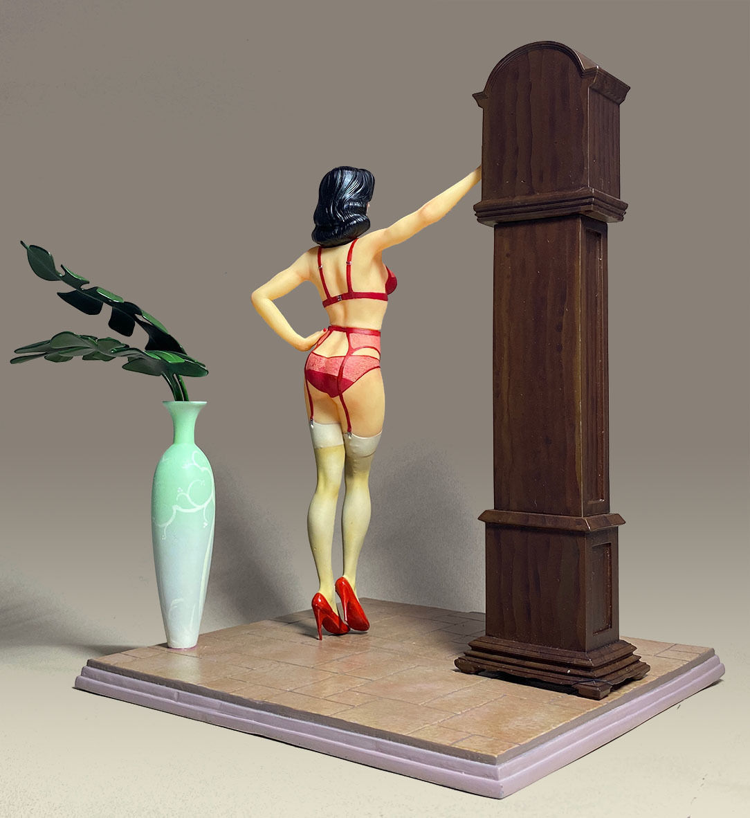 Homage to Dita Von Teese Lingerie statue 3D print model_24
