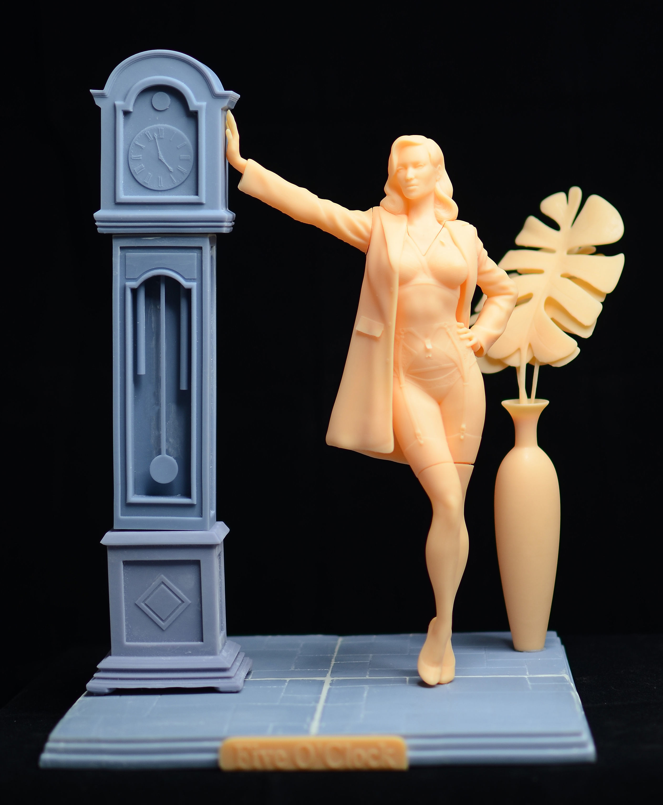 Homage to Dita Von Teese Lingerie statue 3D print model_10