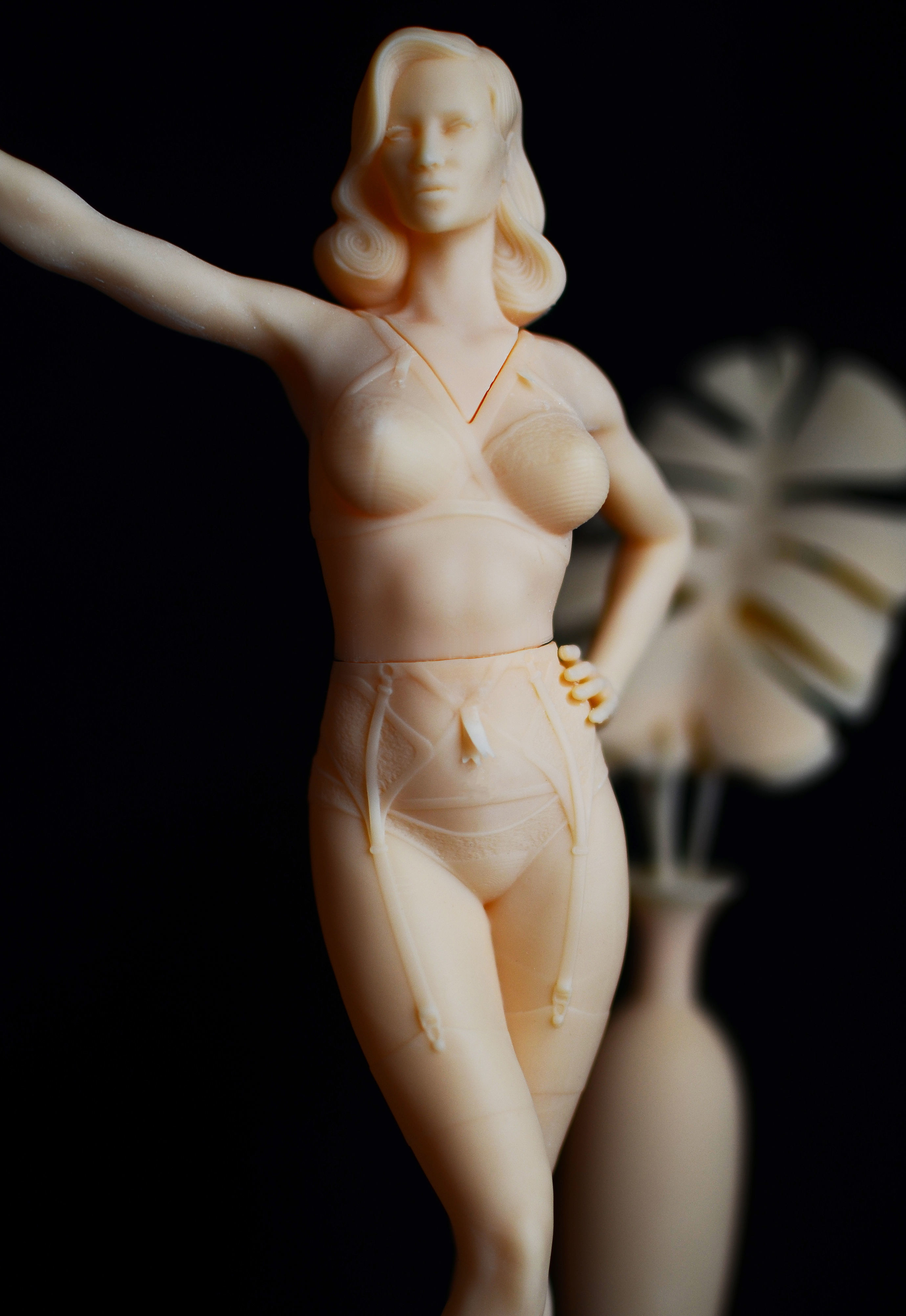 Homage to Dita Von Teese Lingerie statue 3D print model_17