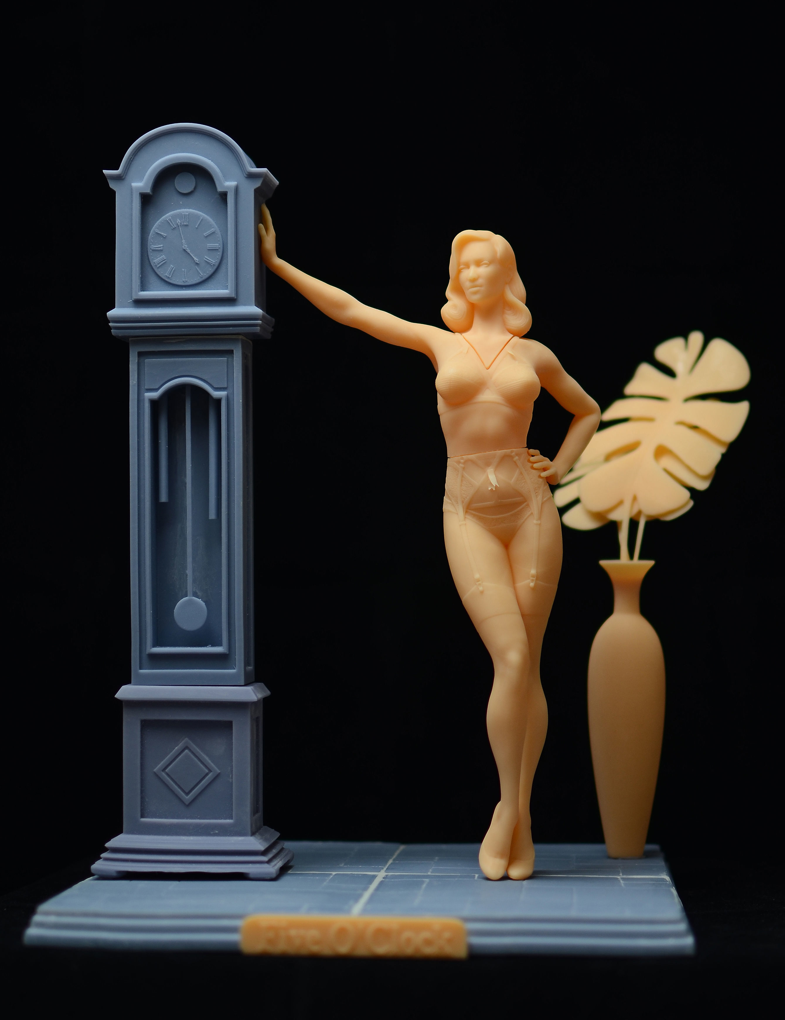Homage to Dita Von Teese Lingerie statue 3D print model_14