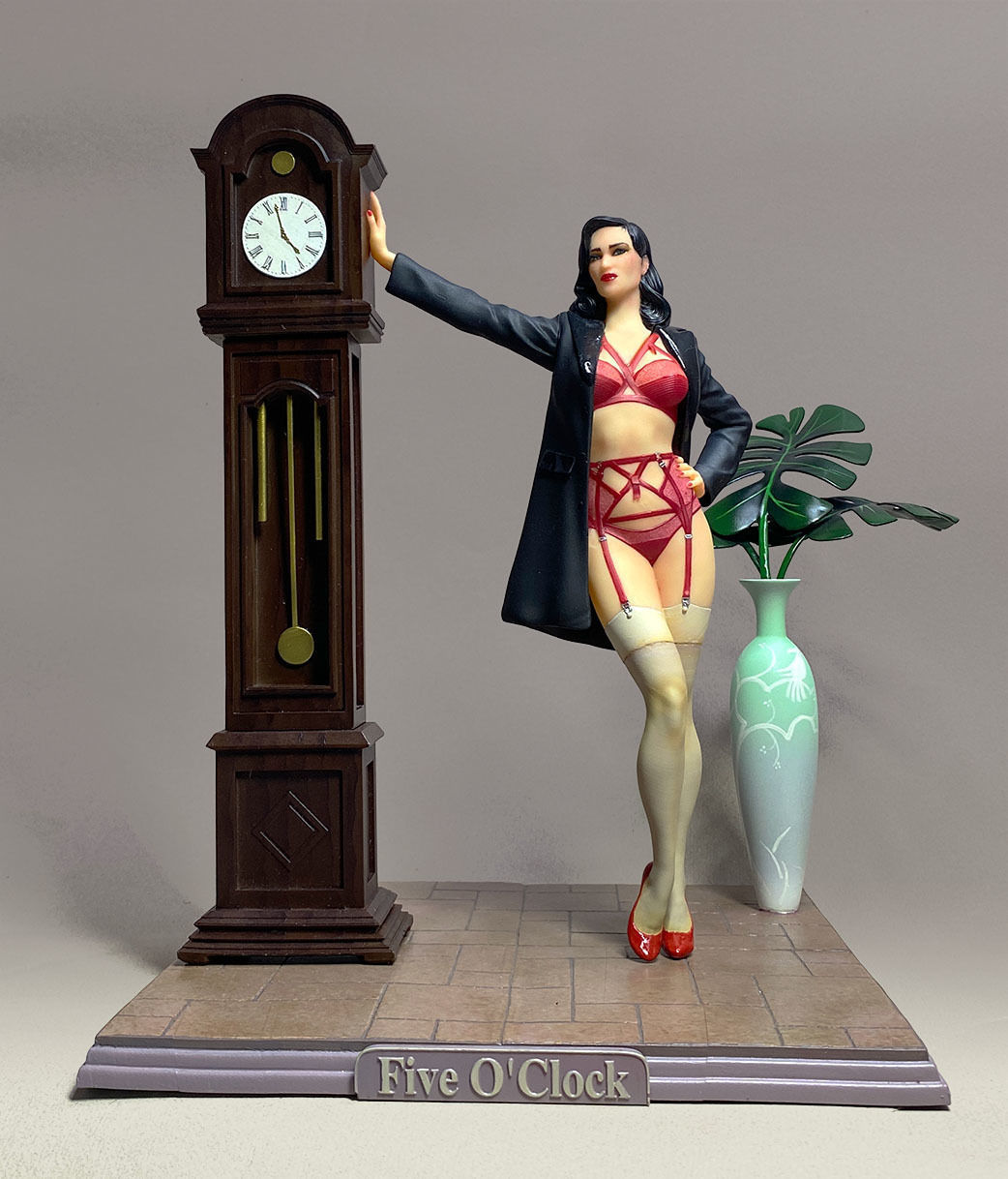 Homage to Dita Von Teese Lingerie statue 3D print model_19