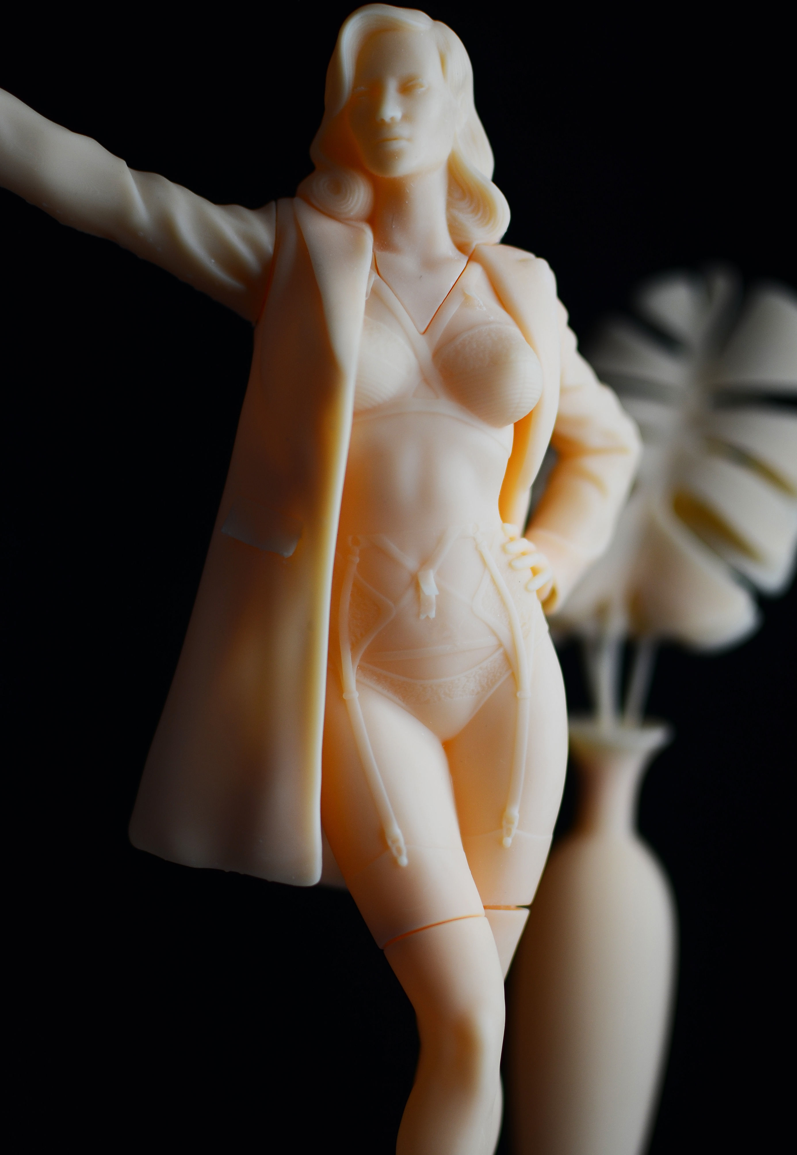 Homage to Dita Von Teese Lingerie statue 3D print model_13