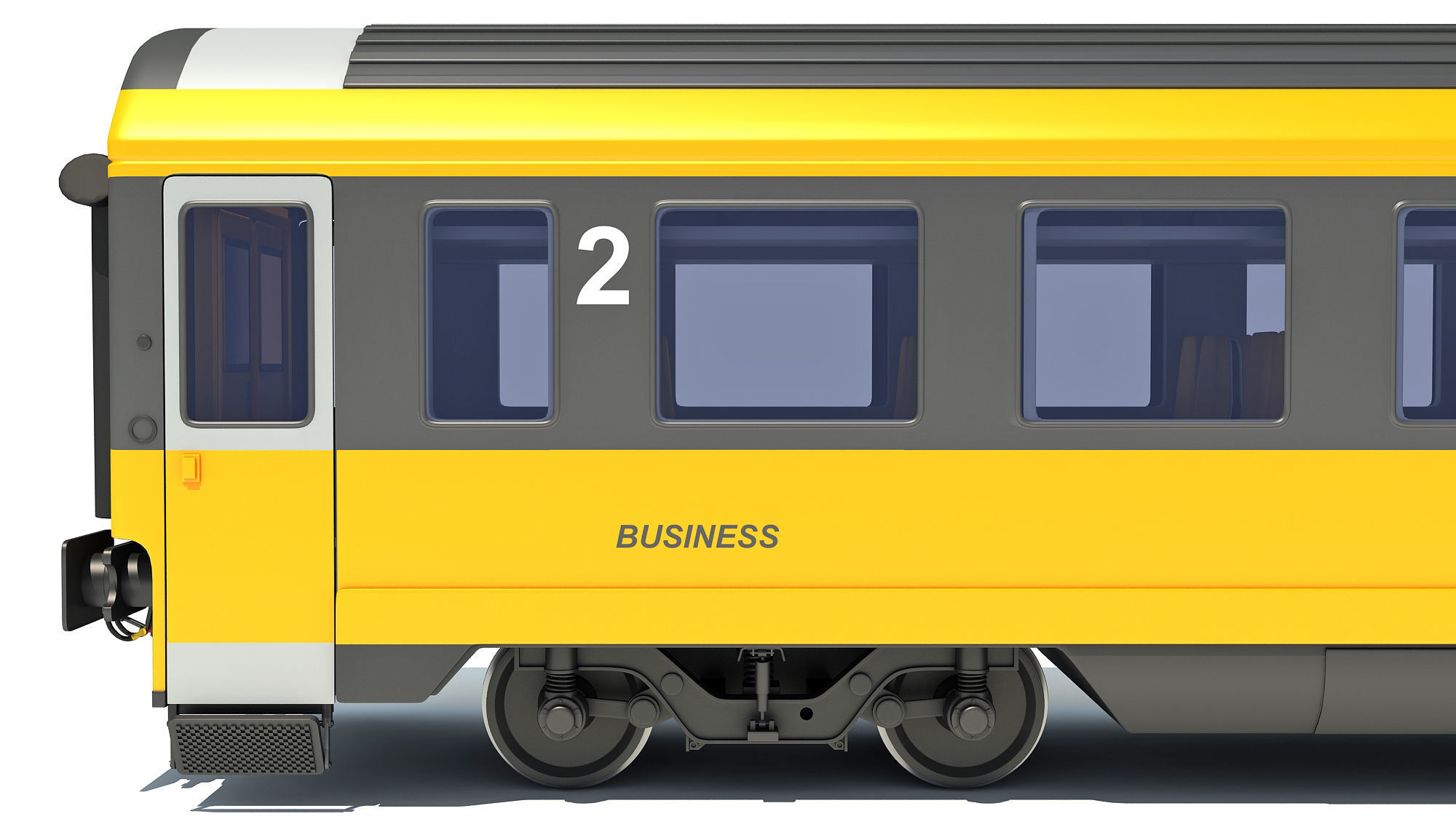 Passenger Train Car 3D model_13