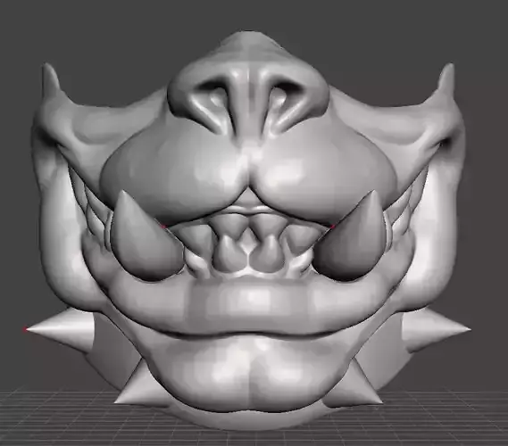 Bulldog Mask STL File Halloween Cosplay cartoon 3D print model