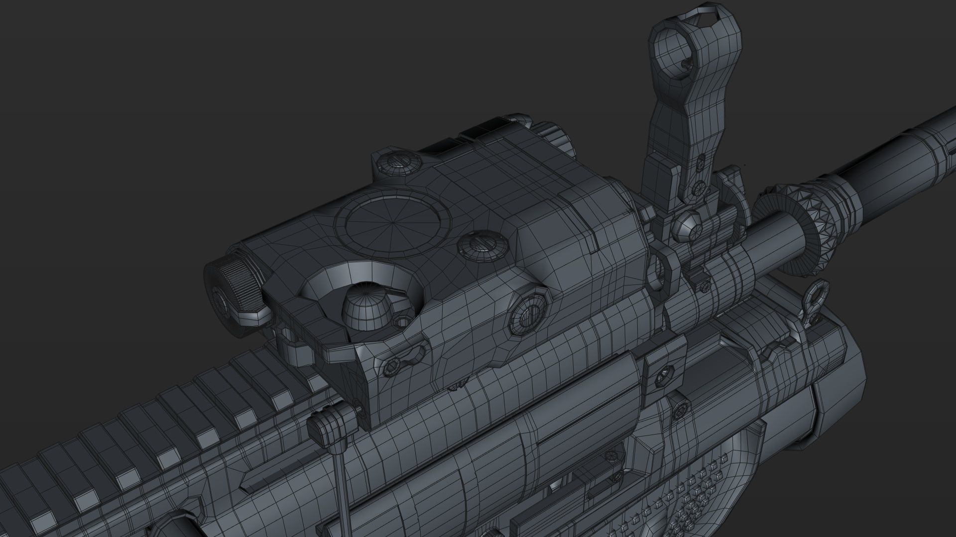 FN SCAR-H 3D Model With Equipments 3D model_33