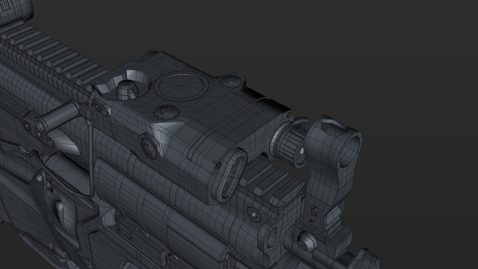 FN SCAR-H 3D Model With Equipments 3D model_35