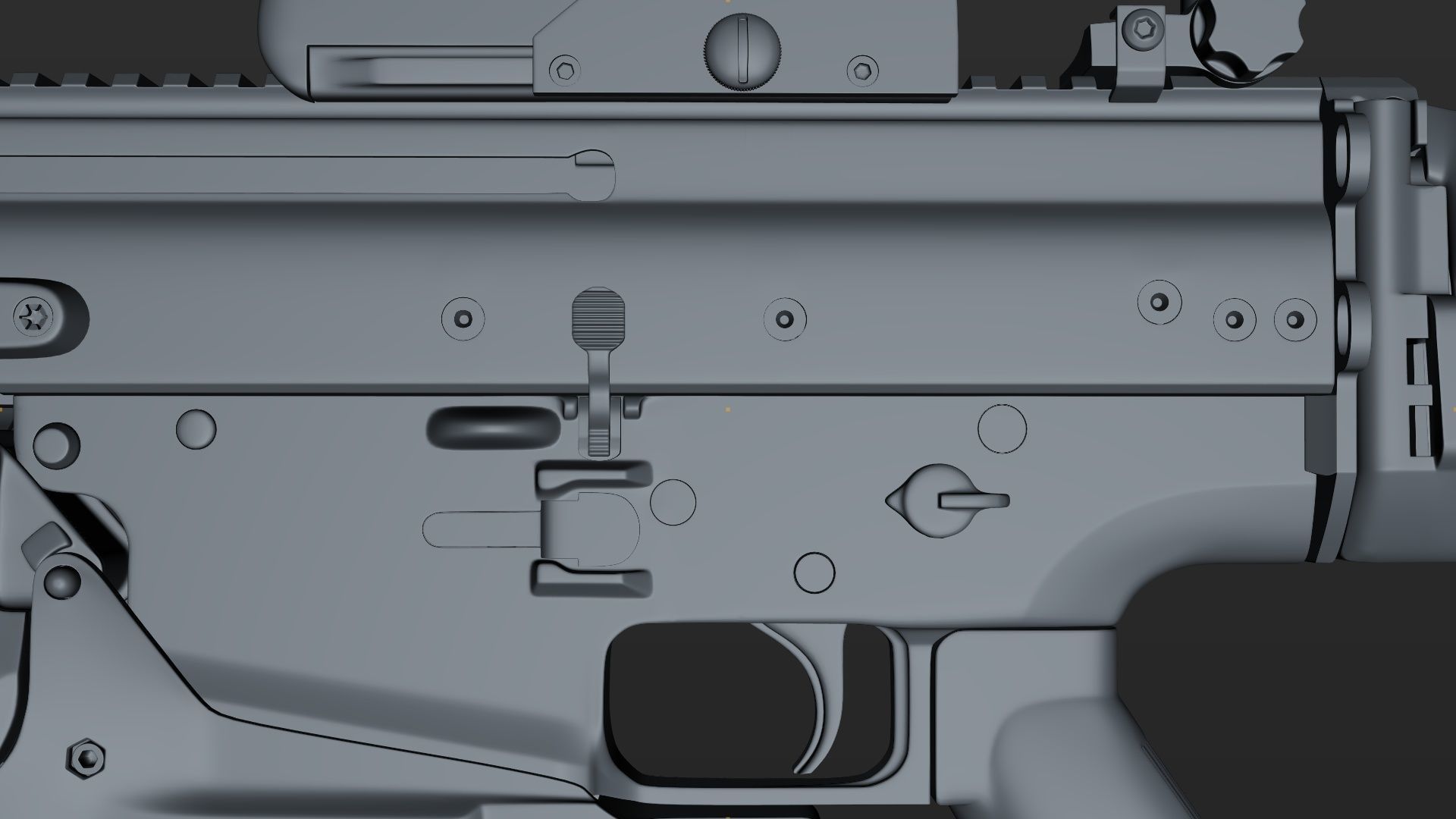 FN SCAR-H 3D Model With Equipments 3D model_26