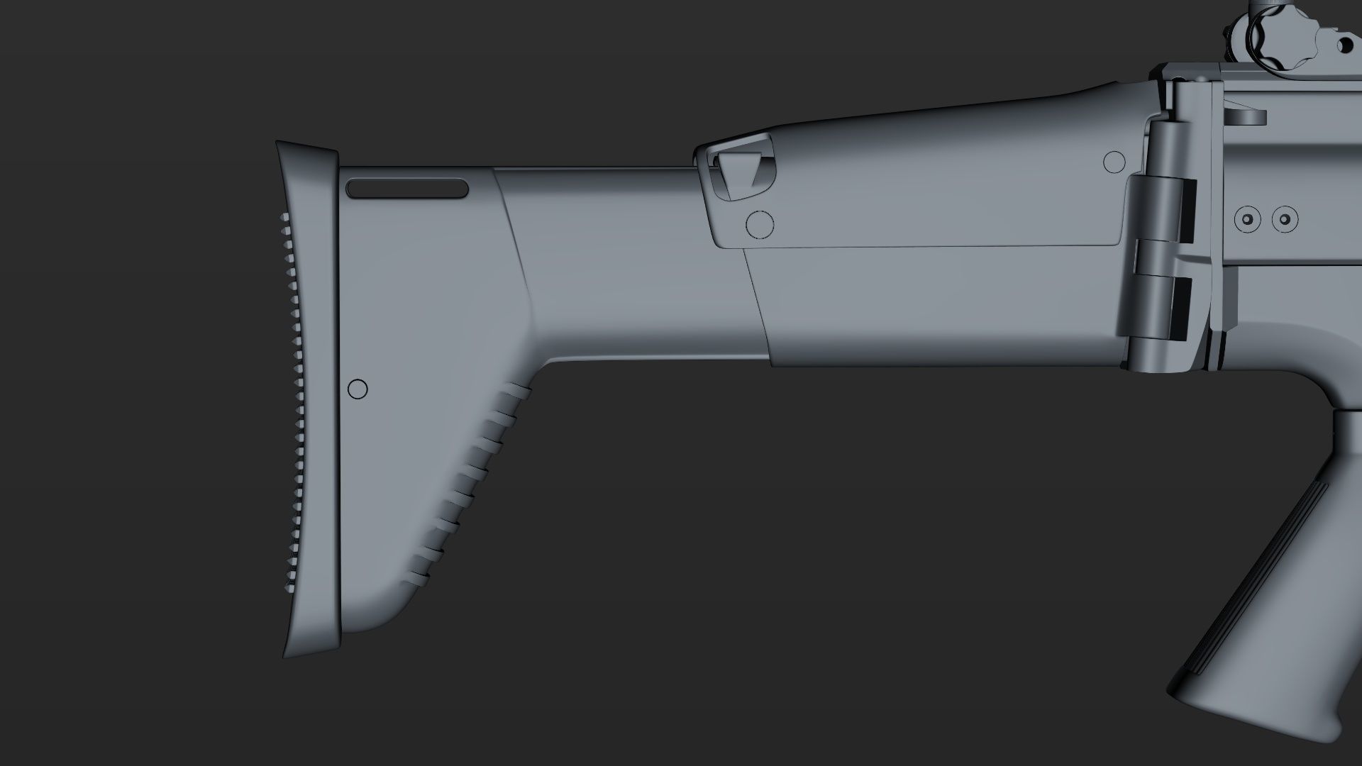 FN SCAR-H 3D Model With Equipments 3D model_15