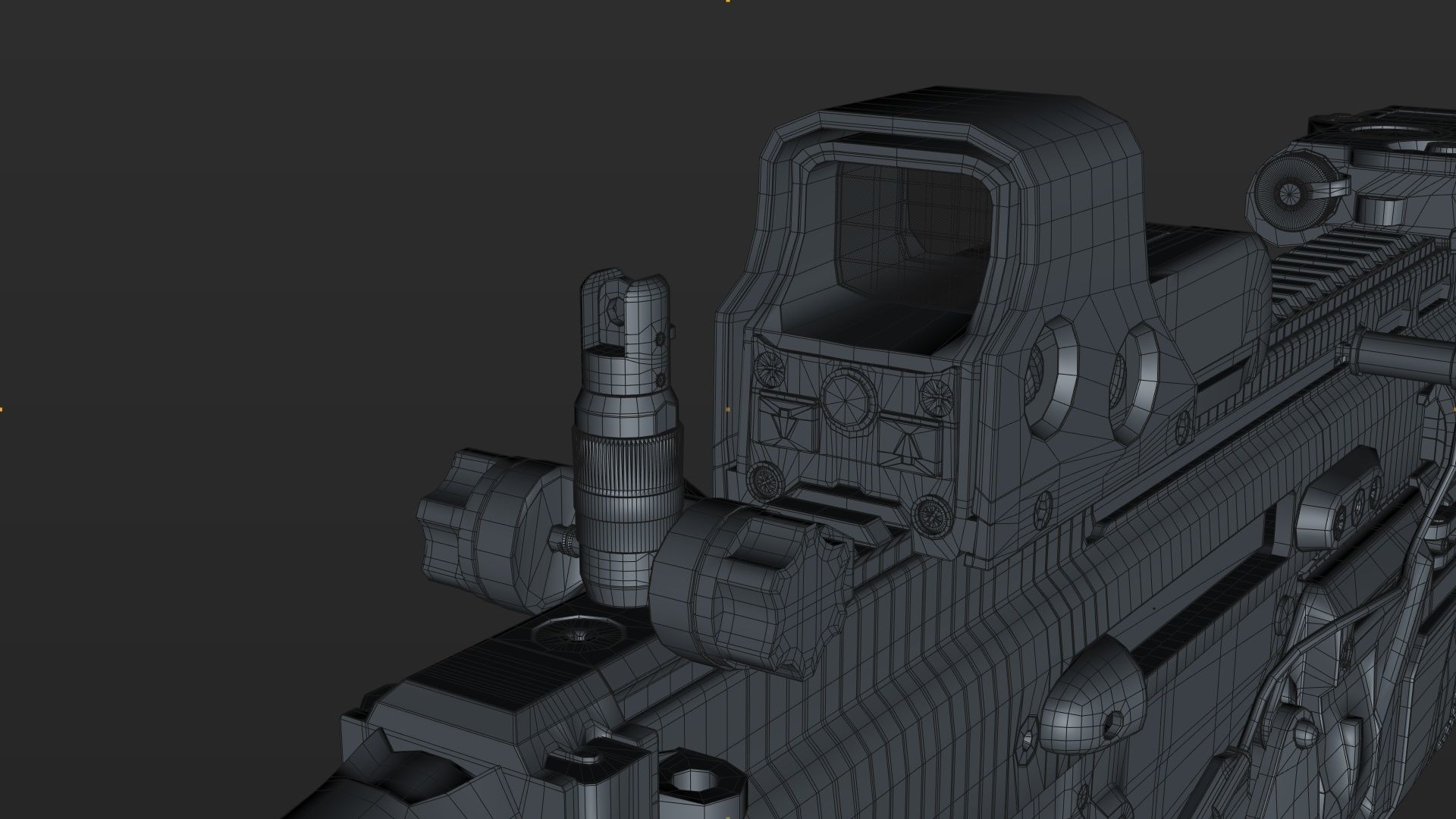 FN SCAR-H 3D Model With Equipments 3D model_21