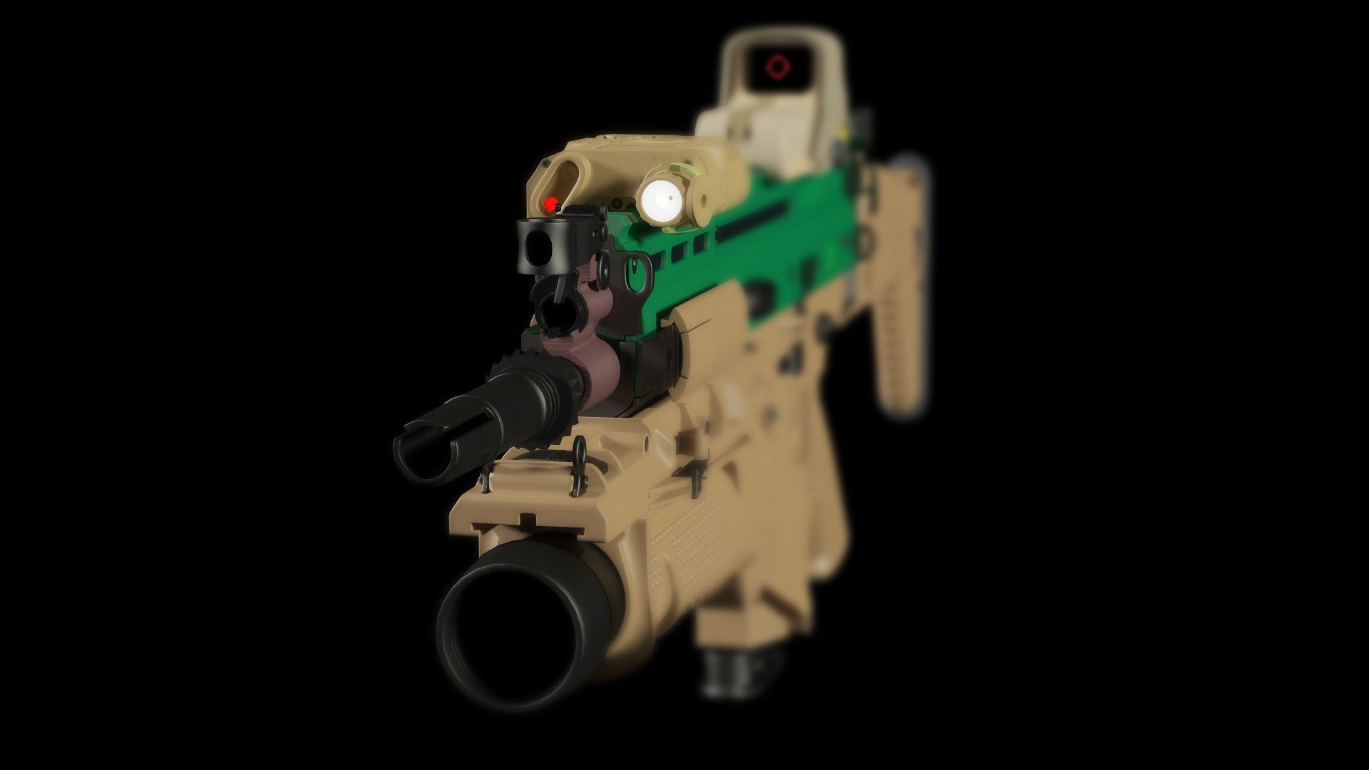 FN SCAR-H 3D Model With Equipments 3D model_5