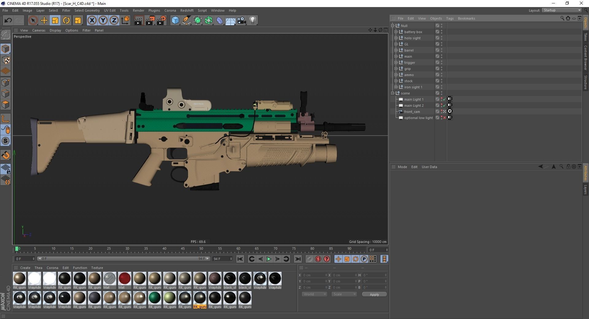 FN SCAR-H 3D Model With Equipments 3D model_51