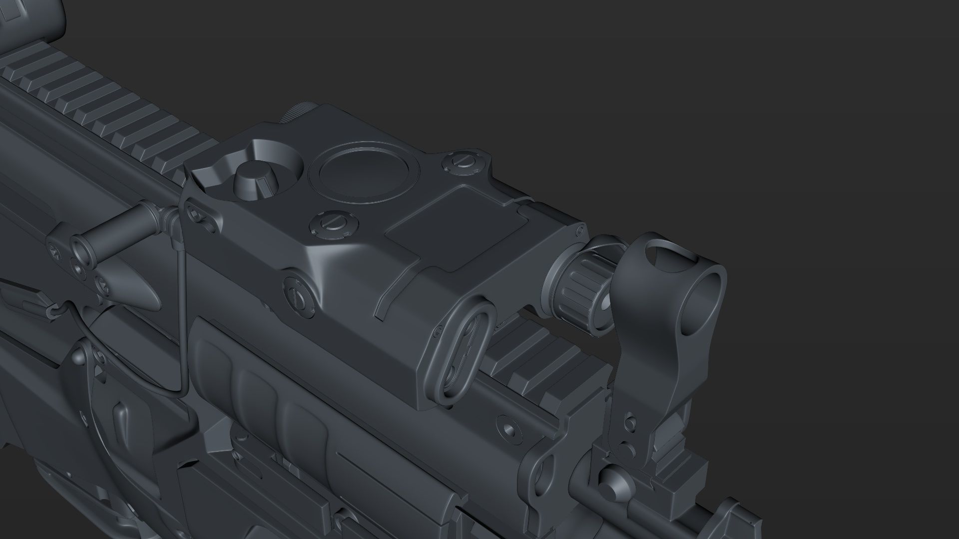 FN SCAR-H 3D Model With Equipments 3D model_36