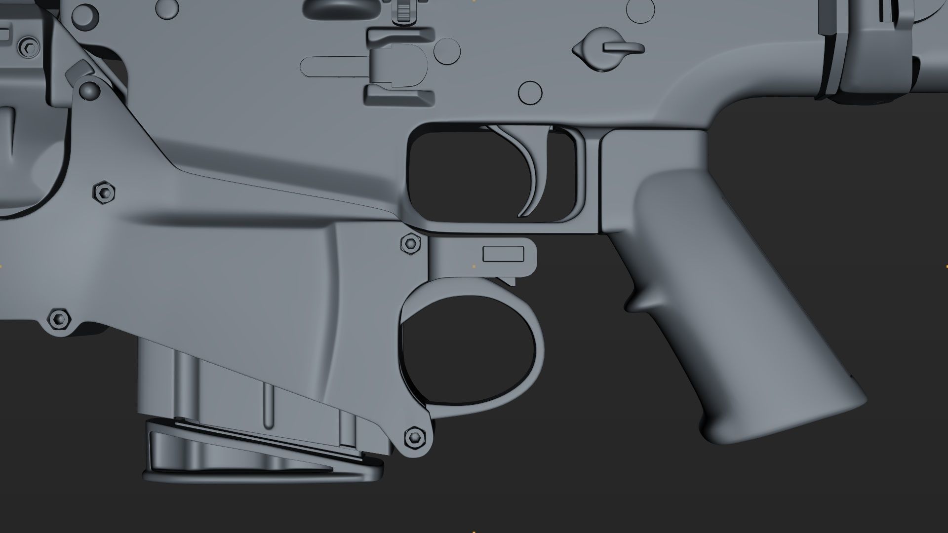 FN SCAR-H 3D Model With Equipments 3D model_28