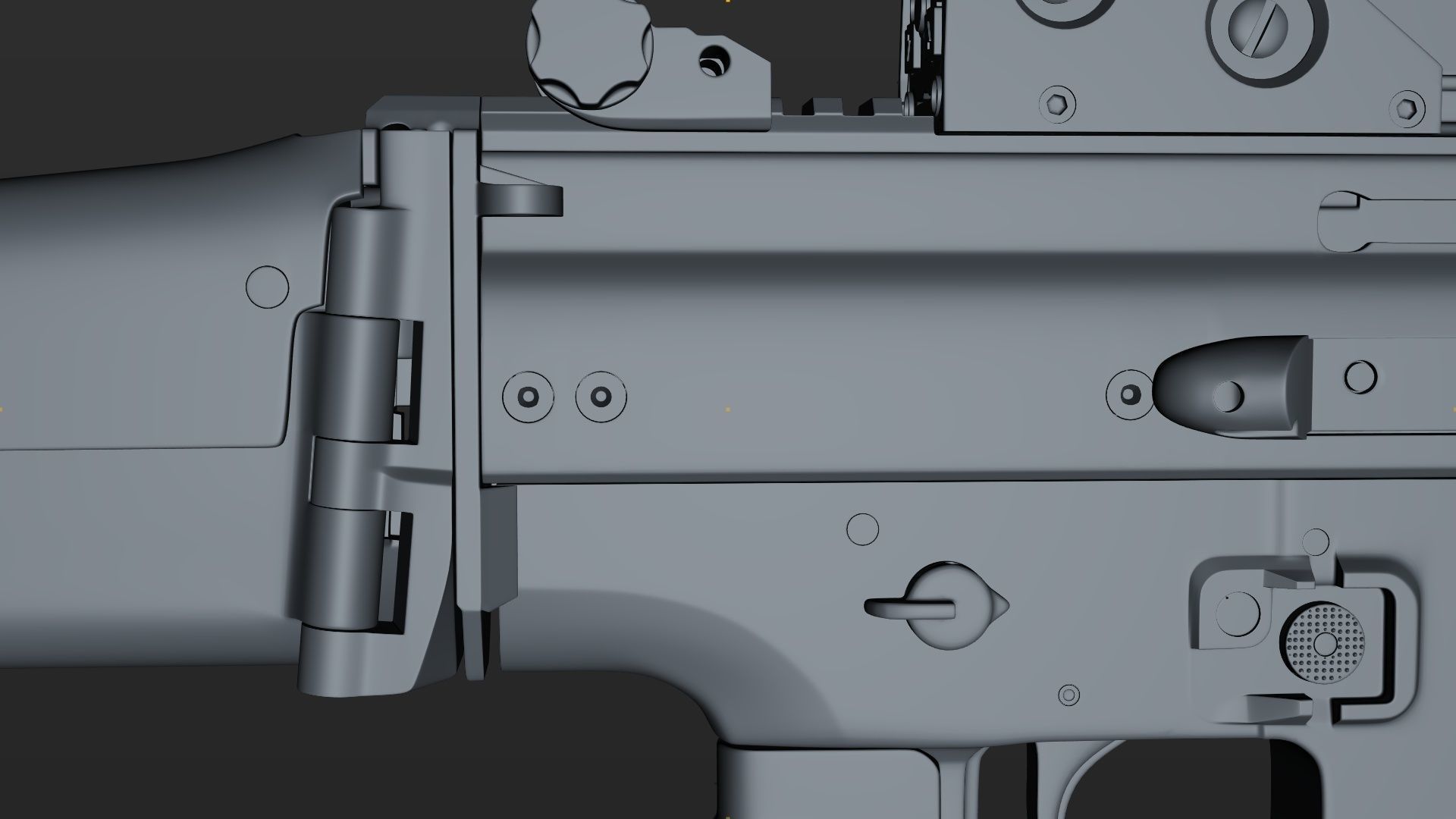 FN SCAR-H 3D Model With Equipments 3D model_24
