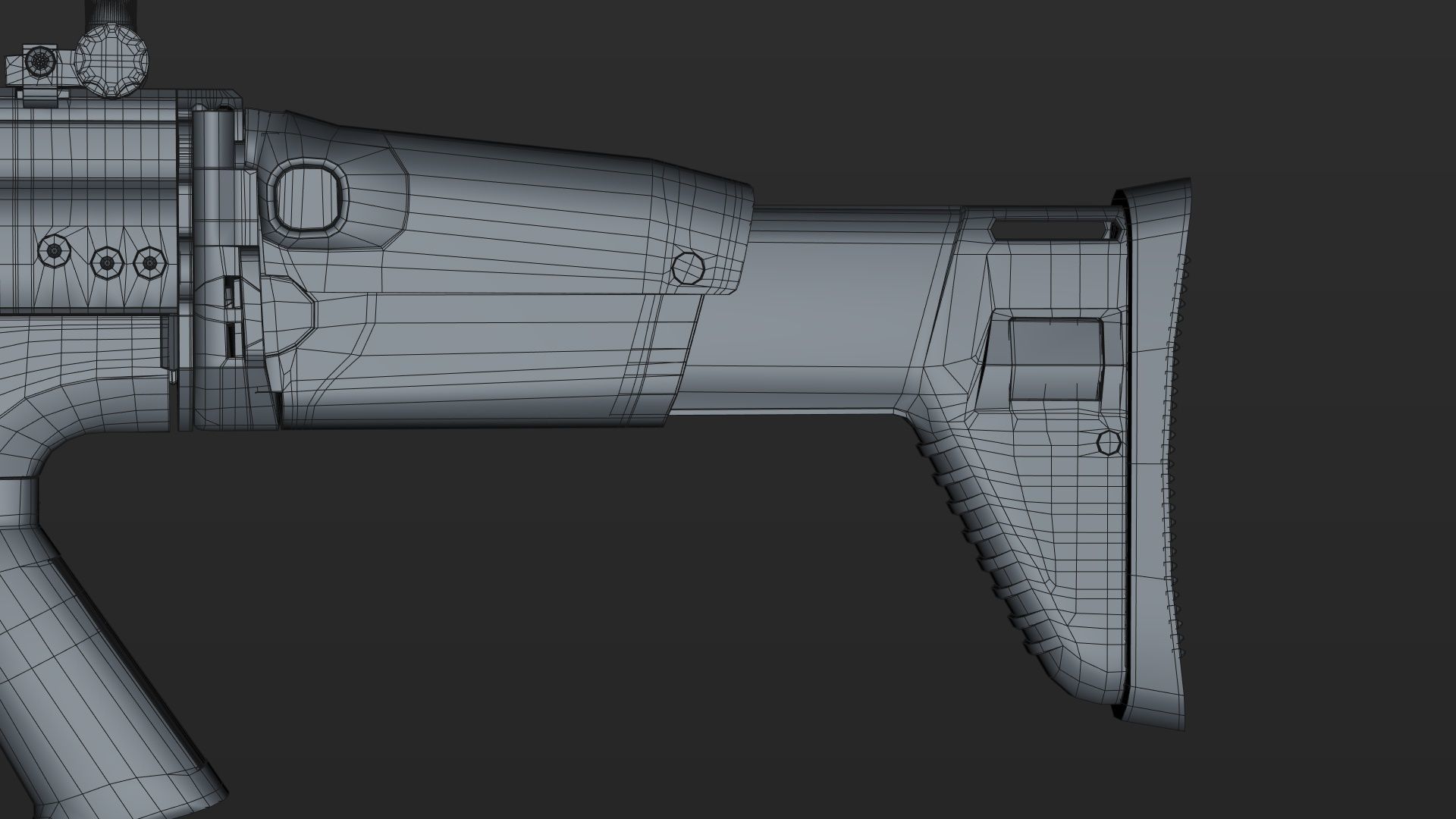 FN SCAR-H 3D Model With Equipments 3D model_16
