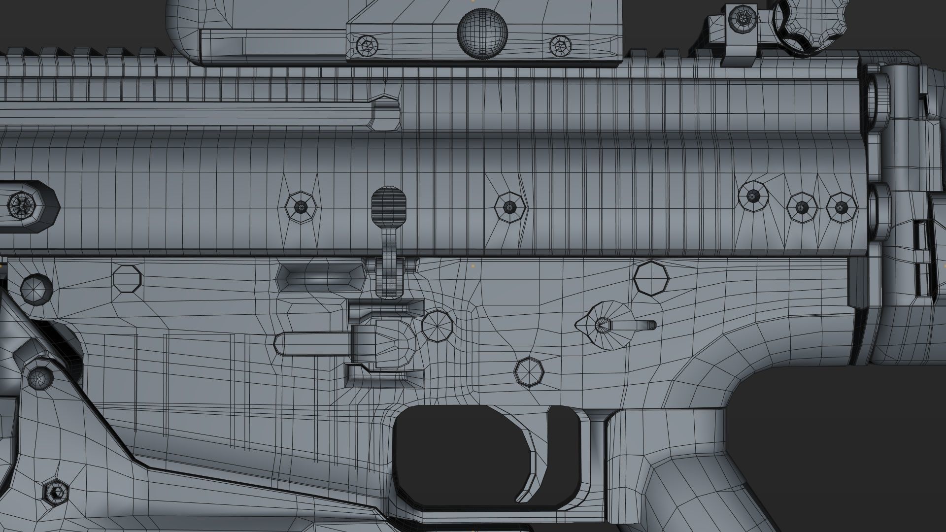 FN SCAR-H 3D Model With Equipments 3D model_25