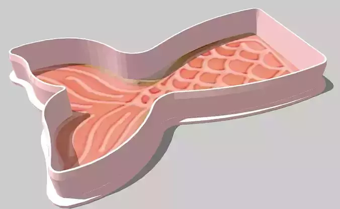 Mermaid Cookie Cutter 3D print model