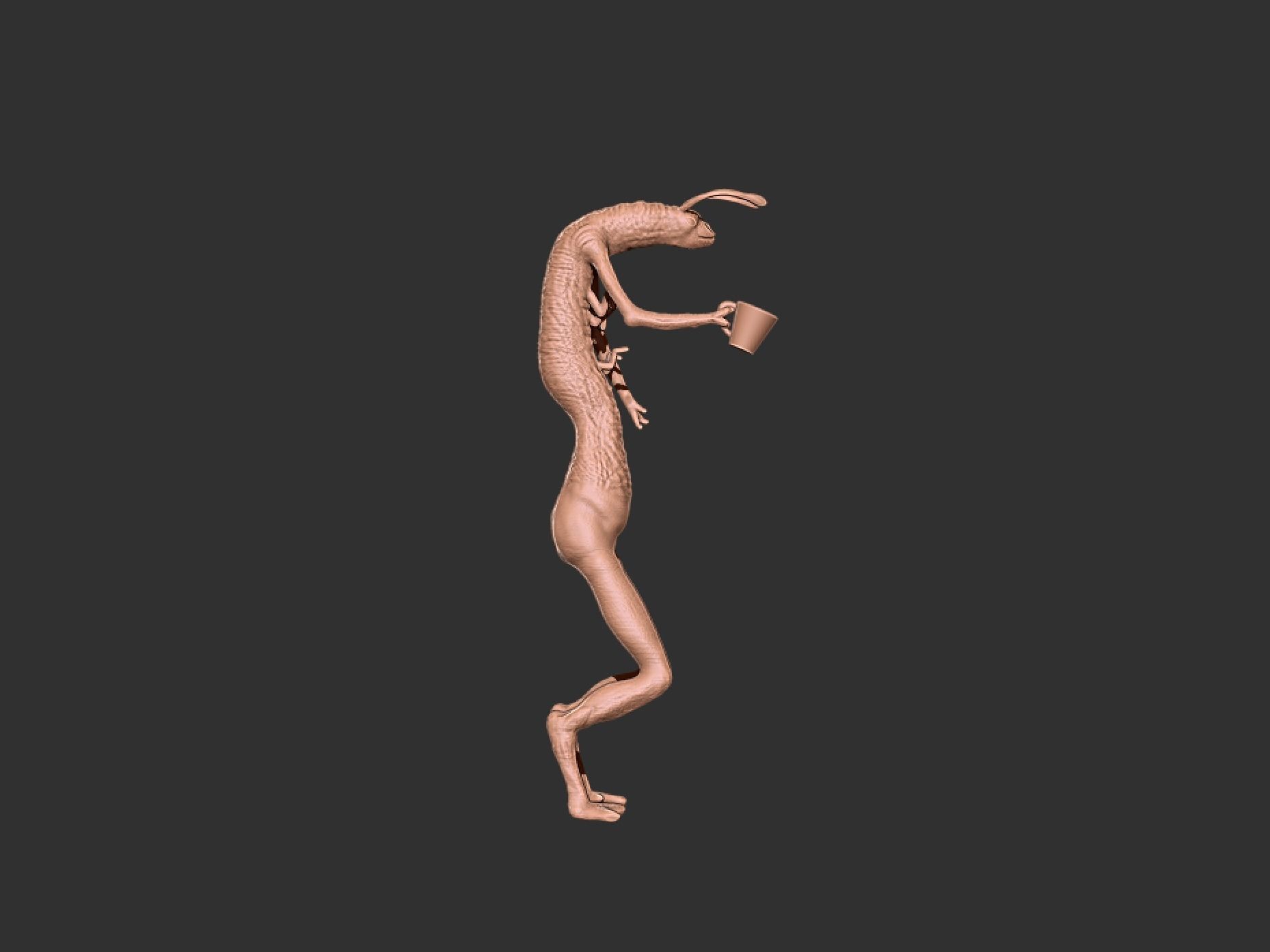 MIB Worm Guy 3D print model_3